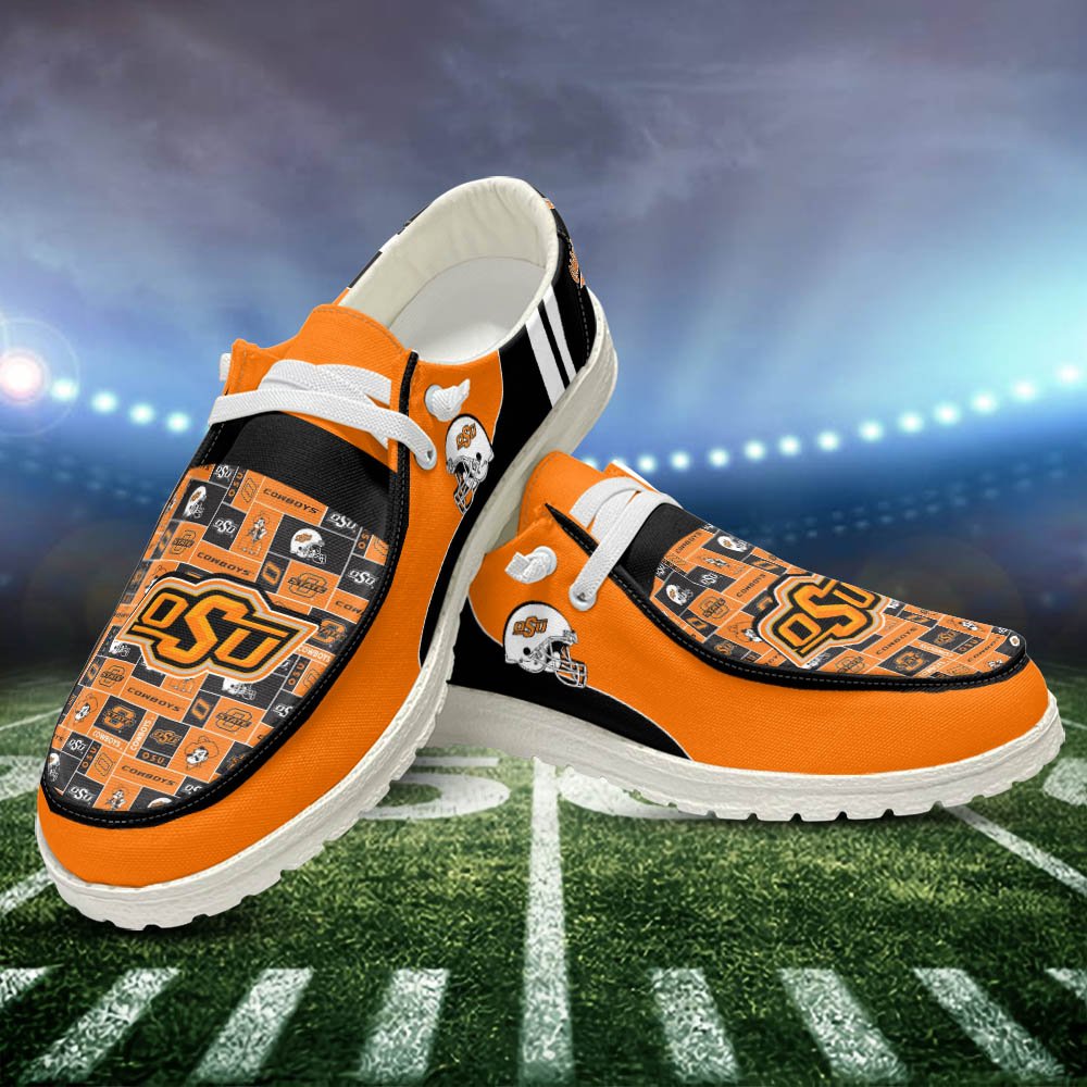 Oklahoma State Cowboys Sport HD Shoes Custom Your Name, White HDs For Sport Fans, Sport Gifts ETHY-52552 HD Shoes 2024 Version