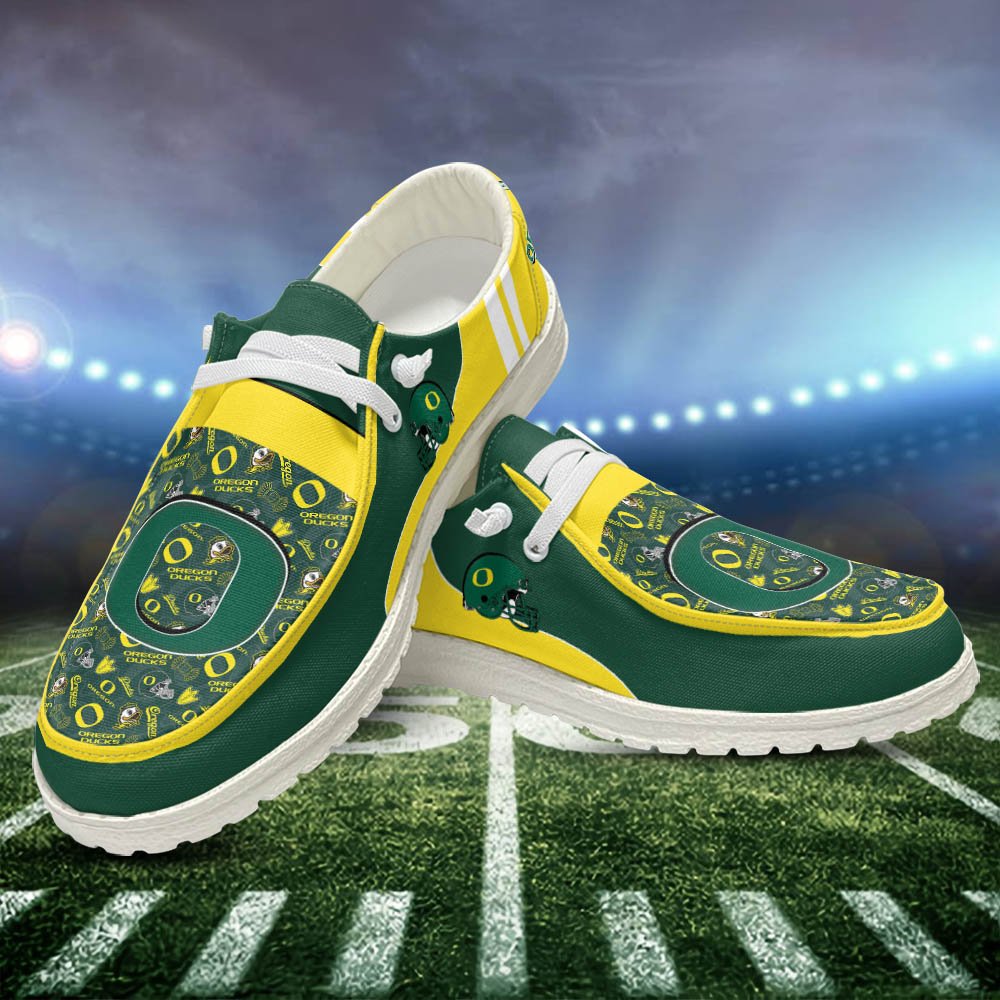 Oregon Ducks Sport HD Shoes Custom Your Name, White HDs For Sport Fans, Sport Gifts ETHY-52552 HD Shoes 2024 Version