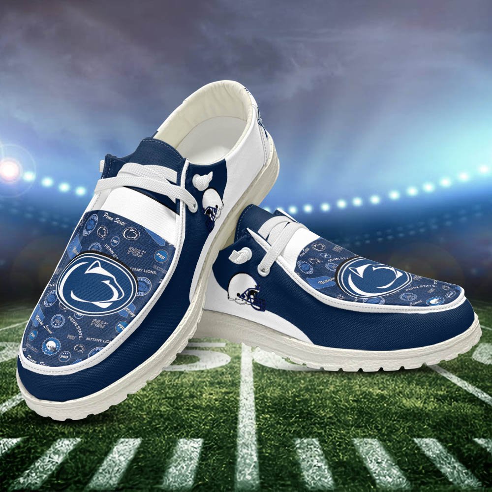 Penn State Nittany Lions Sport HD Shoes Custom Your Name, White HDs For Sport Fans, Sport Gifts ETHY-52552 HD Shoes 2024 Version