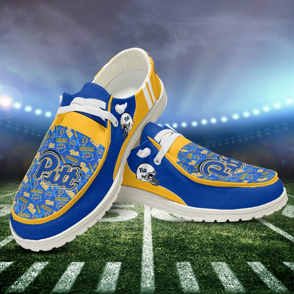 Pittsburgh Panthers Sport HD Shoes Custom Your Name, White HDs For Sport Fans, Sport Gifts ETHY-52552 HD Shoes 2024 Version