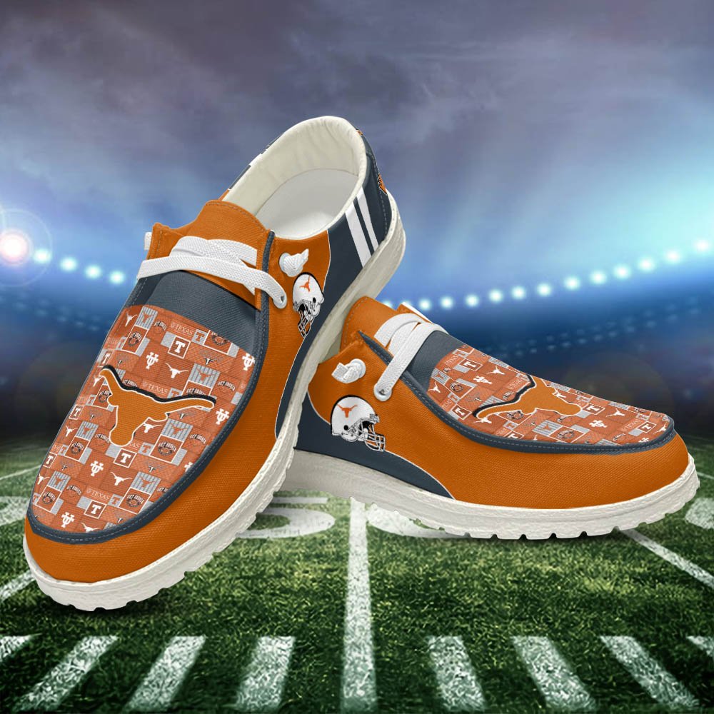 Texas Longhorns Sport HD Shoes Custom Your Name, White HDs For Sport Fans, Sport Gifts ETHY-52552 HD Shoes 2024 Version