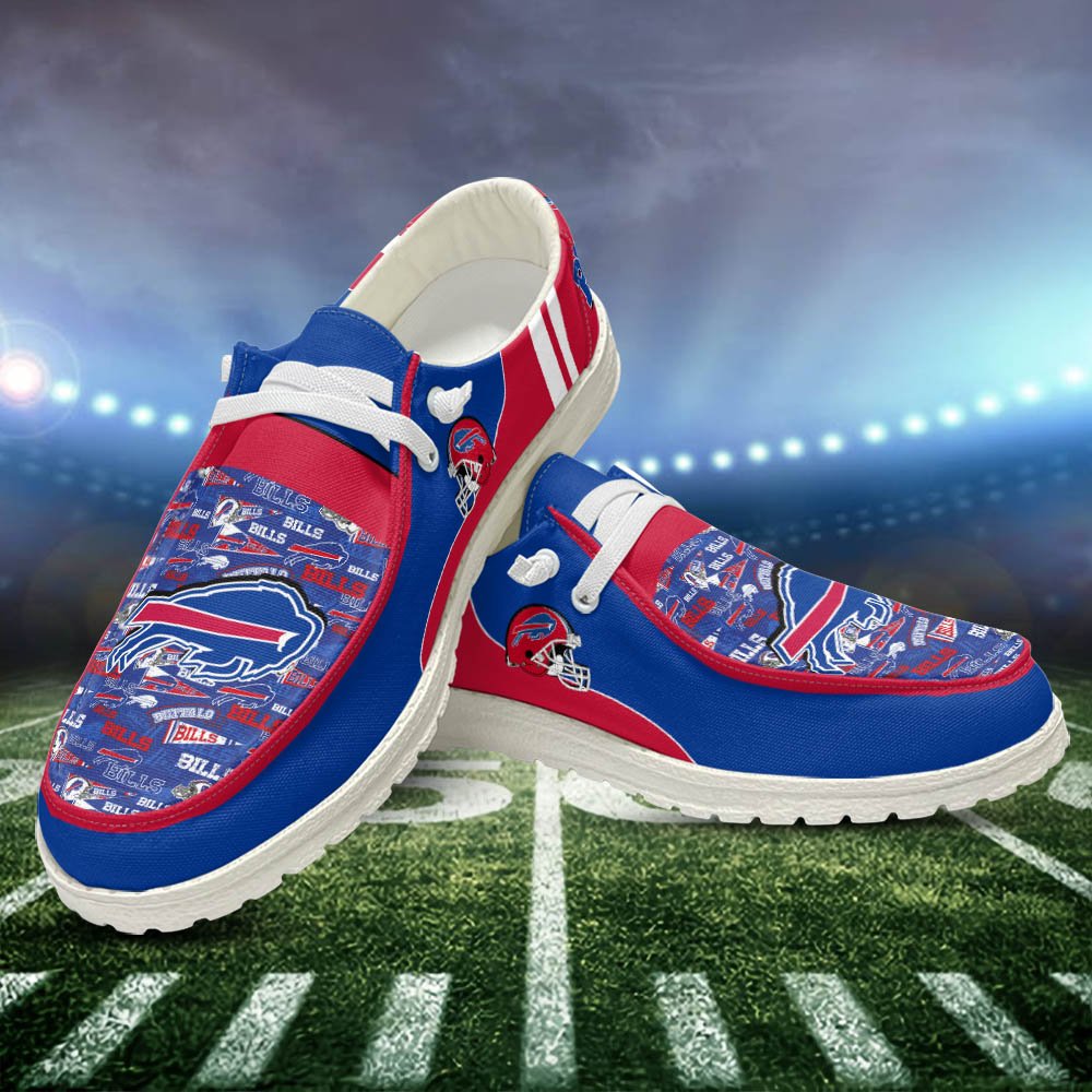 Buffalo Bills Sport HD Shoes Custom Your Name, White HDs For Sport Fans, Sport Gifts ETHY-52552 HD Shoes 2024 Version