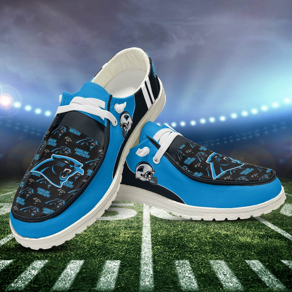 Carolina Panthers Sport HD Shoes Custom Your Name, White HDs For Sport Fans, Sport Gifts ETHY-52552 HD Shoes 2024 Version