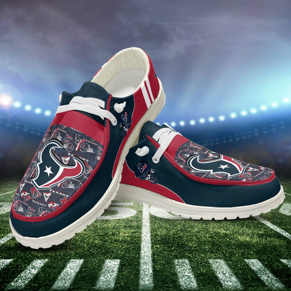 Houston Texans Sport HD Shoes Custom Your Name, White HDs For Sport Fans, Sport Gifts ETHY-52552 HD Shoes 2024 Version