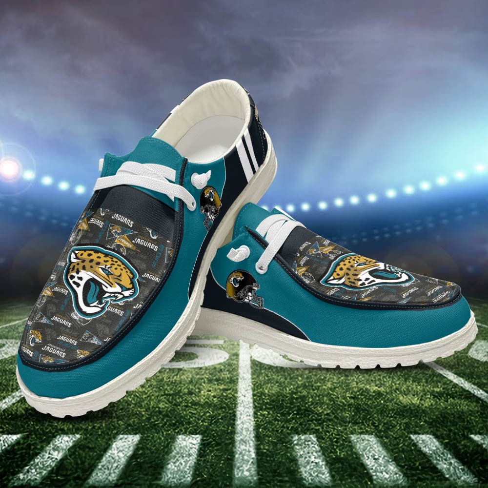 Jacksonville Jaguars Sport HD Shoes Custom Your Name, White HDs For Sport Fans, Sport Gifts ETHY-52552 HD Shoes 2024 Version