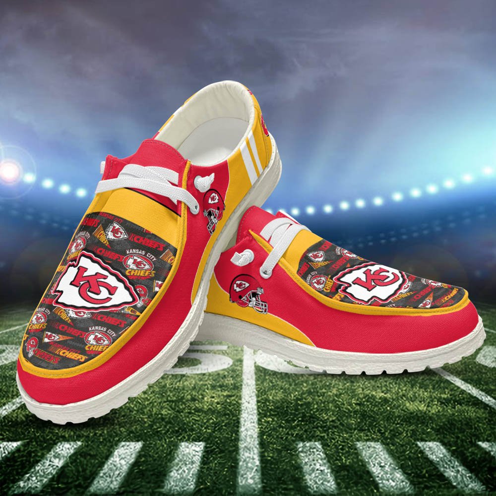 Kansas City Chiefs Sport HD Shoes Custom Your Name, White HDs For Sport Fans, Sport Gifts ETHY-52552 HD Shoes 2024 Version