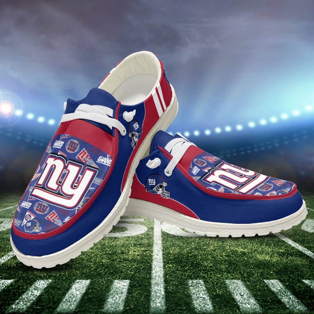 New York Giants Sport HD Shoes Custom Your Name, White HDs For Sport Fans, Sport Gifts ETHY-52552 HD Shoes 2024 Version