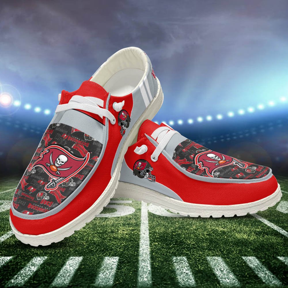 Tampa Bay Buccaneers Sport HD Shoes Custom Your Name, White HDs For Sport Fans, Sport Gifts ETHY-52552 HD Shoes 2024 Version