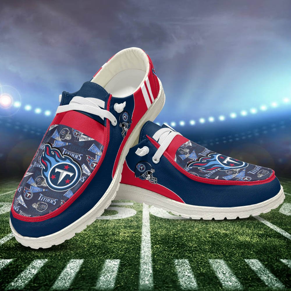 Tennessee Titans Sport HD Shoes Custom Your Name, White HDs For Sport Fans, Sport Gifts ETHY-52552 HD Shoes 2024 Version