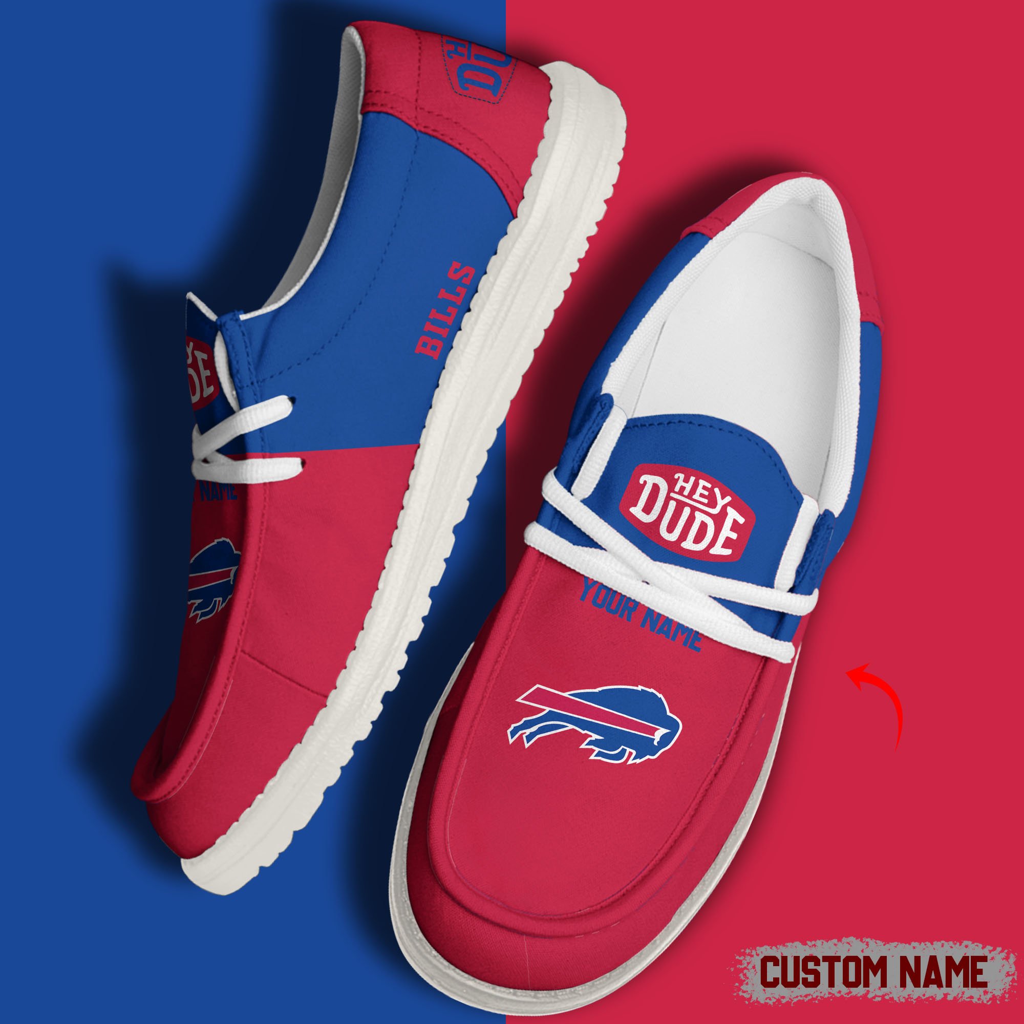 Buffalo Bills Sneaker Shoes Custom 61783