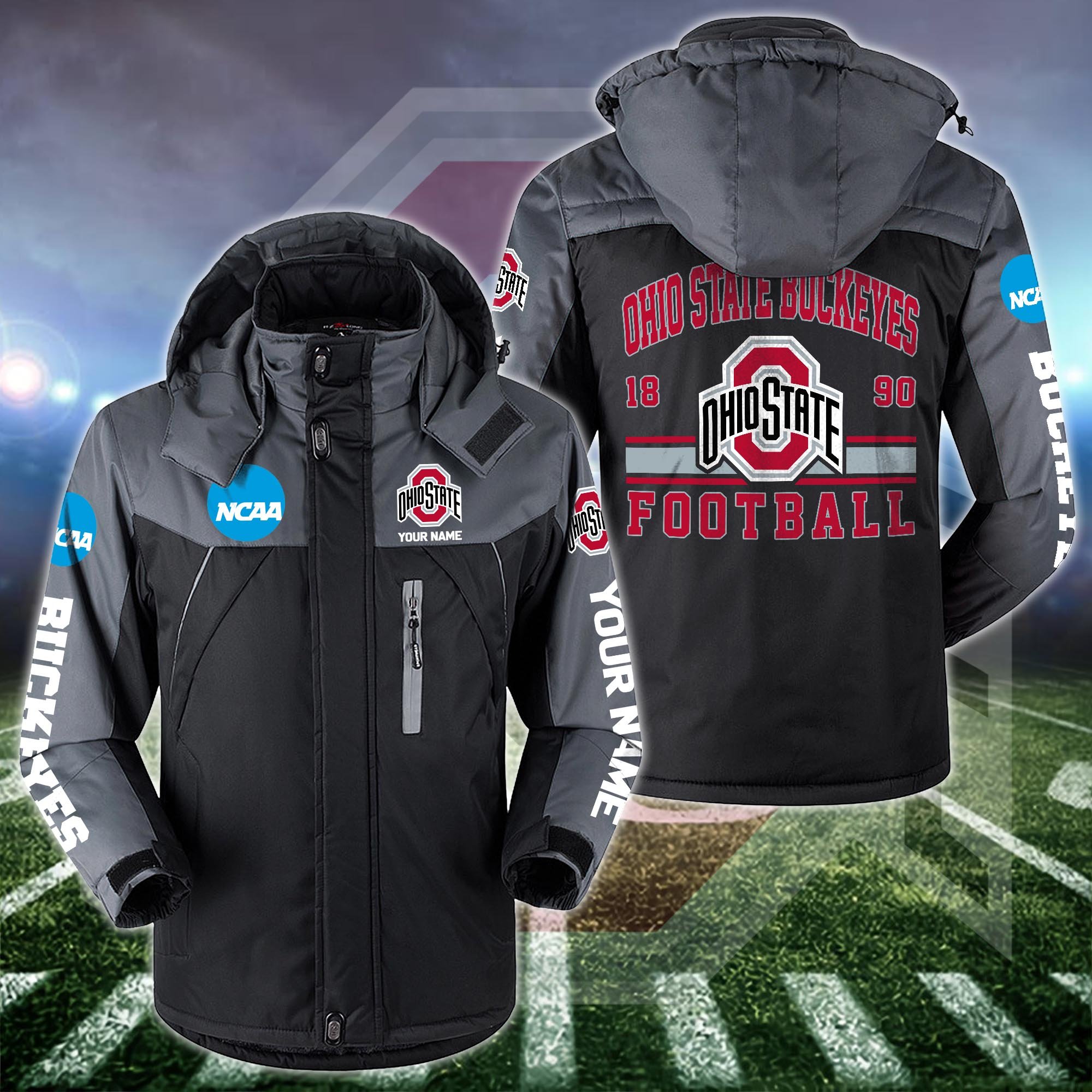 Ohio State Buckeyes Windbraker Jacket Custom Your Name, Sport Jacket, FootBall Fan Gifts EHIVM-53361