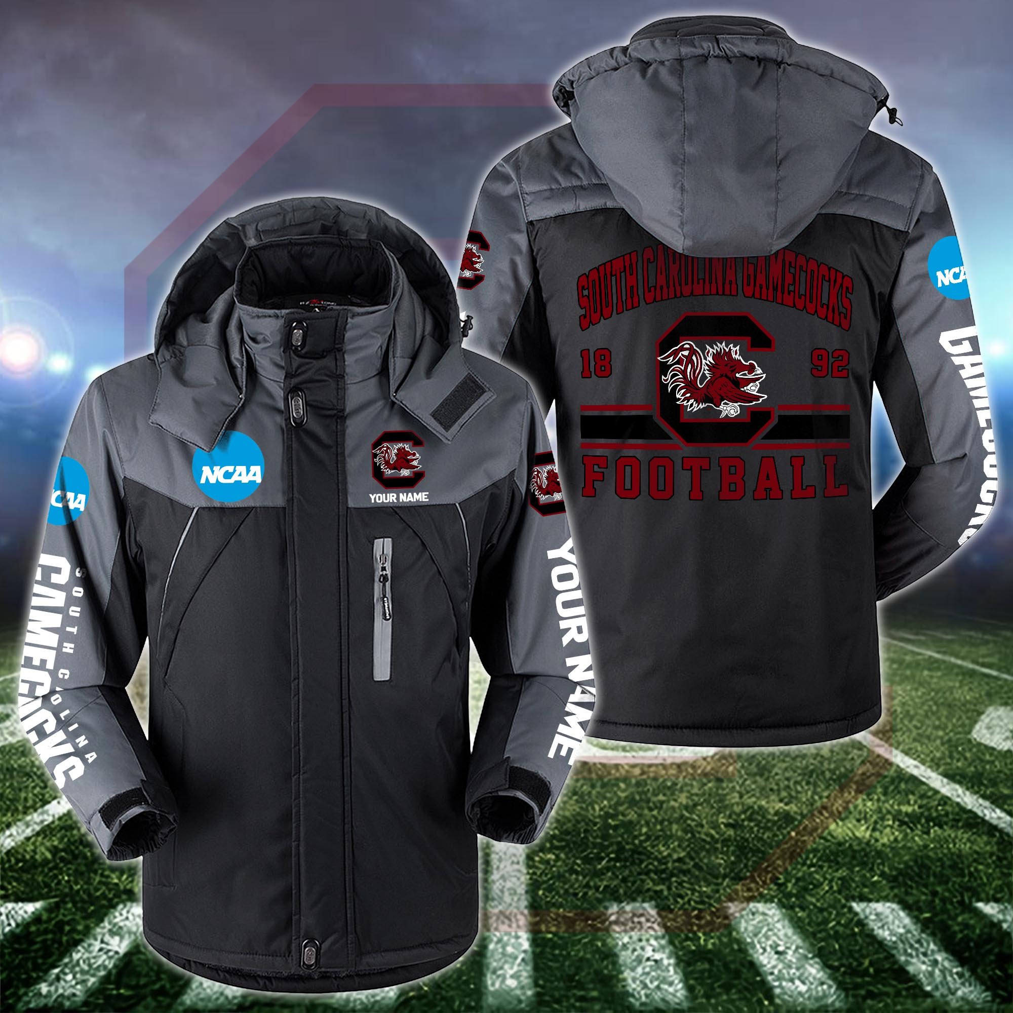 South Carolina Gamecocks Windbraker Jacket Custom Your Name, Sport Jacket, FootBall Fan Gifts EHIVM-53361