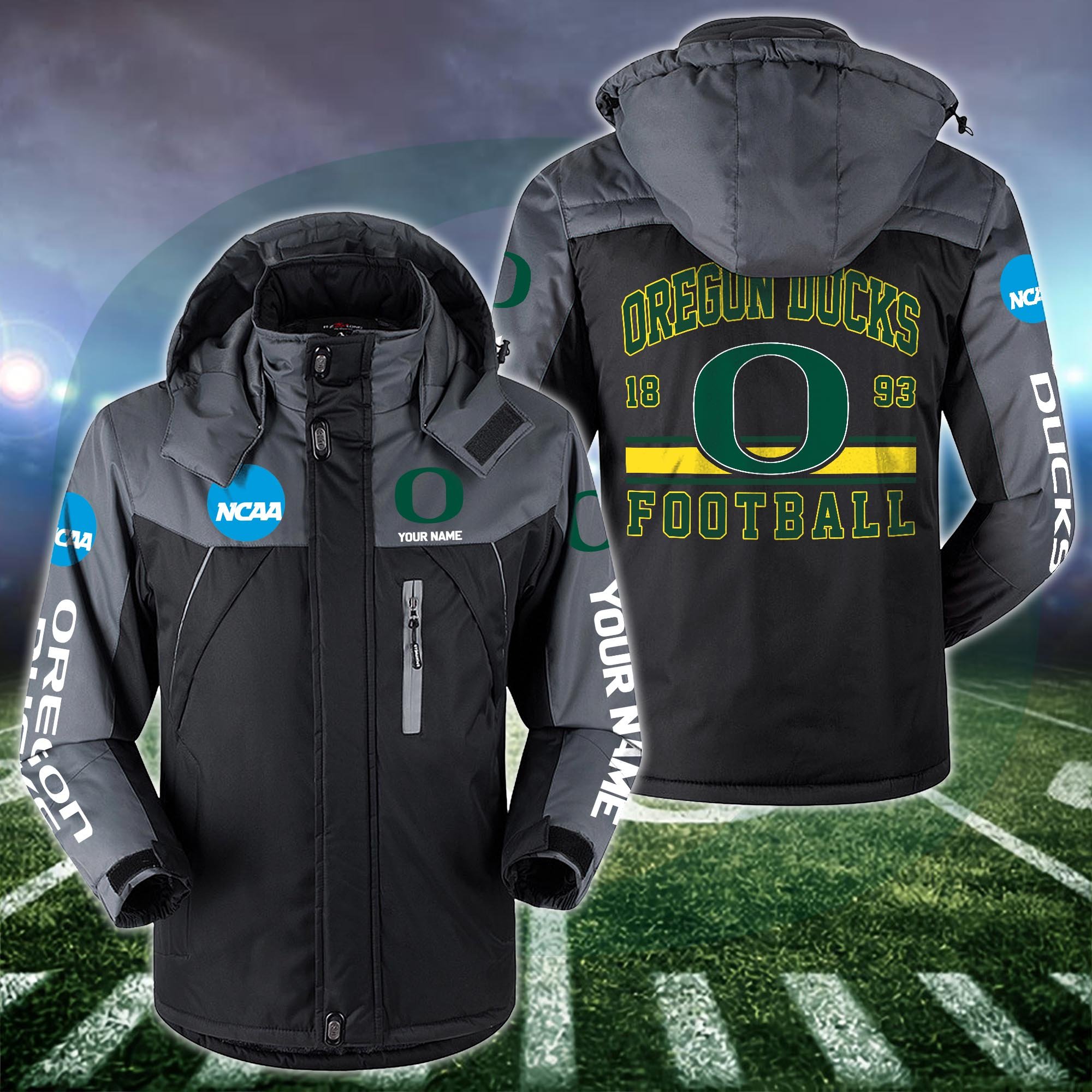 Oregon Ducks Windbraker Jacket Custom Your Name, Sport Jacket, FootBall Fan Gifts EHIVM-53361