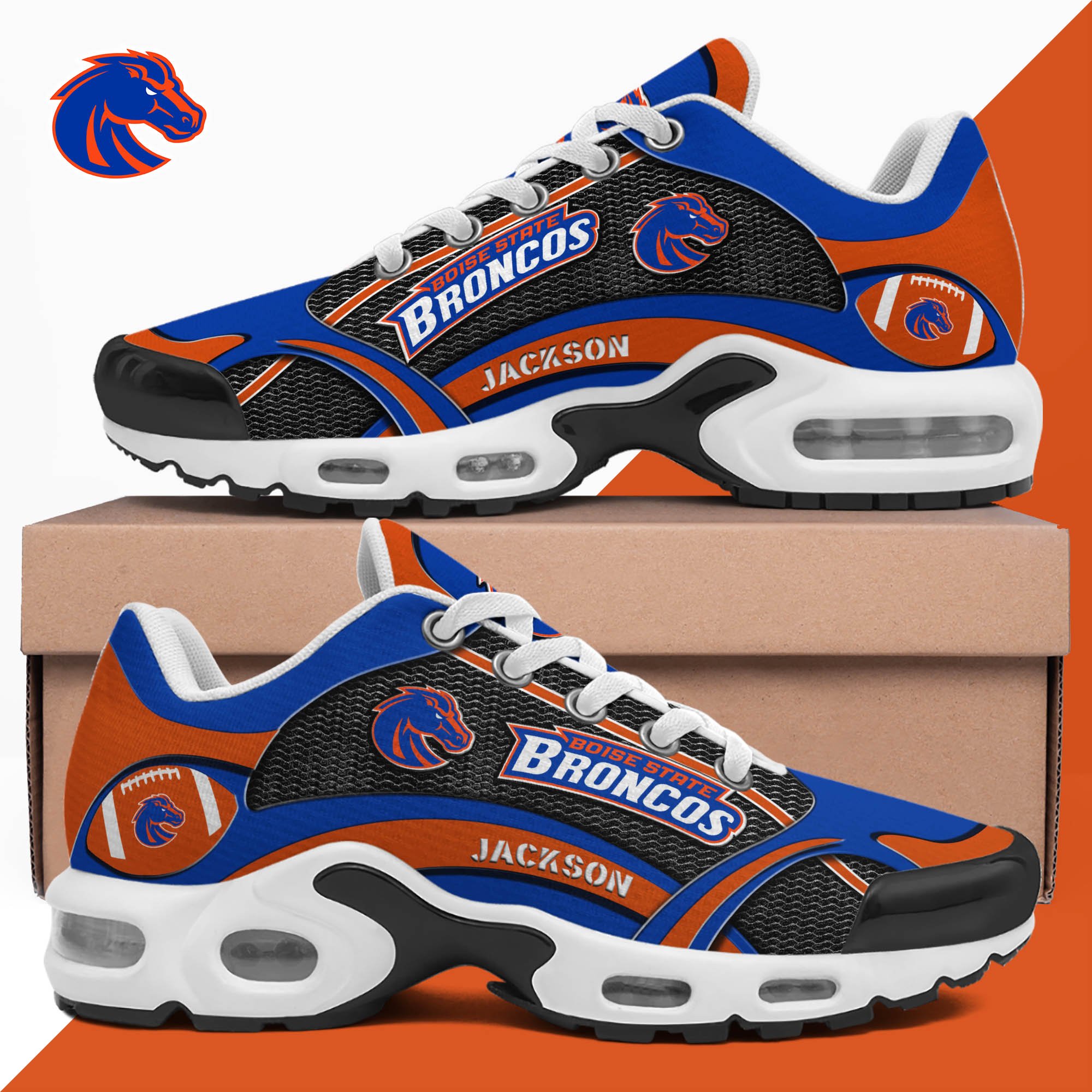 Boise State Broncos Team TN Shoes Custom Name, Shoes For Sport Lovers, Sport Gifts ETHY-61889