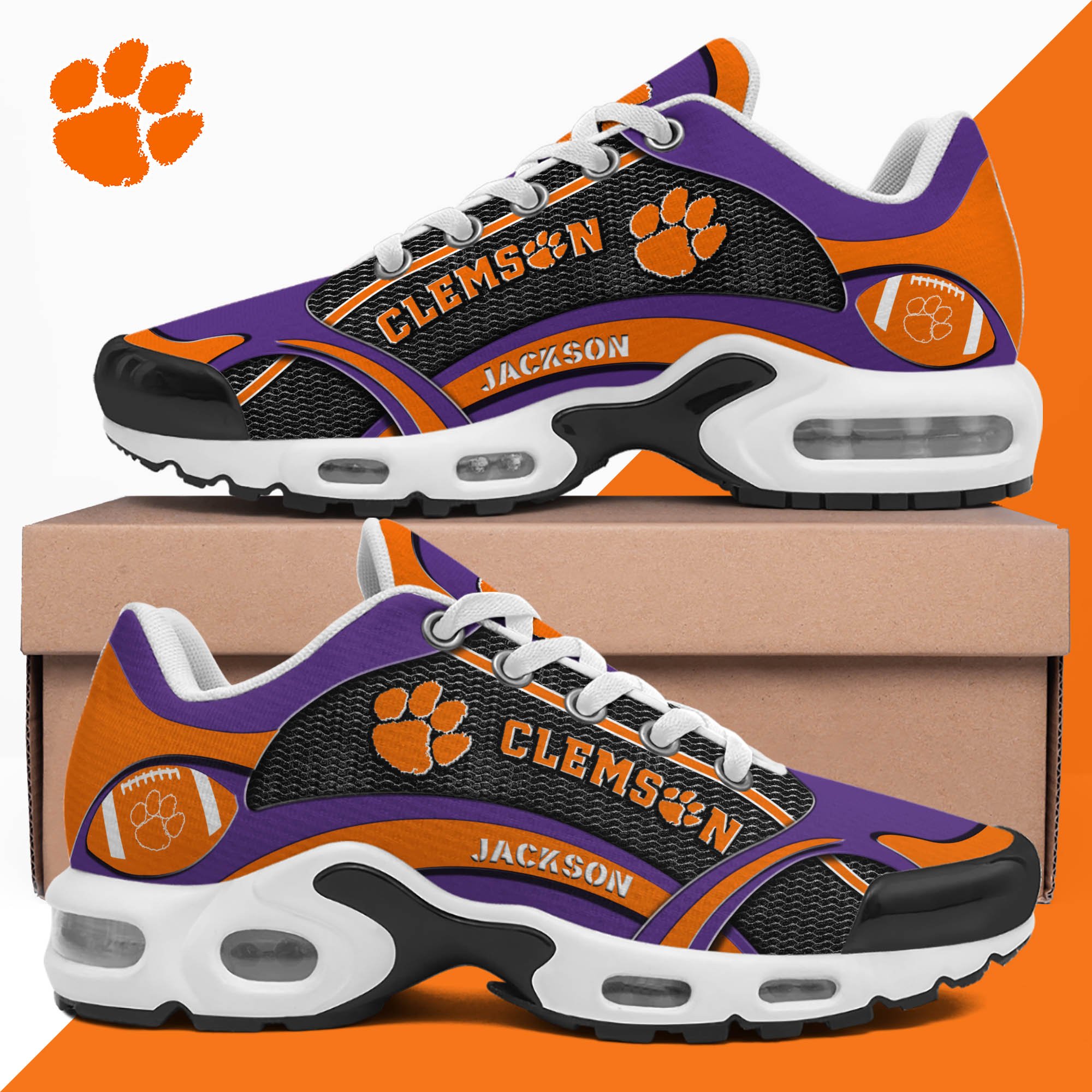 Clemson Tigers Team TN Shoes Custom Name, Shoes For Sport Lovers, Sport Gifts ETHY-61889