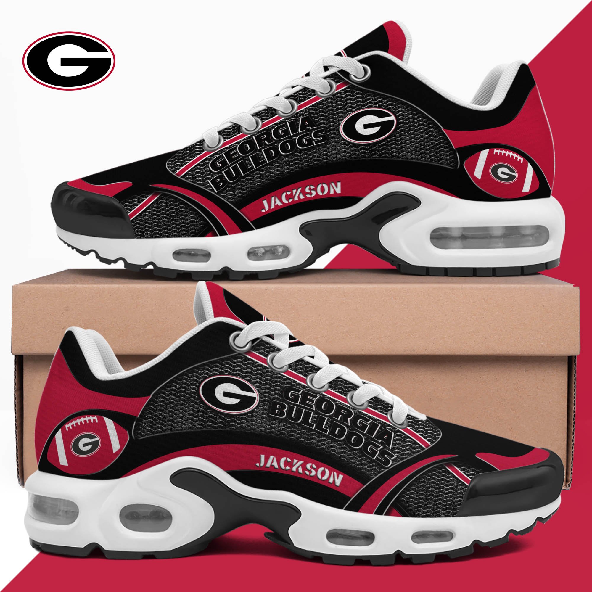 Georgia Bulldogs Team TN Shoes Custom Name, Shoes For Sport Lovers, Sport Gifts ETHY-61889