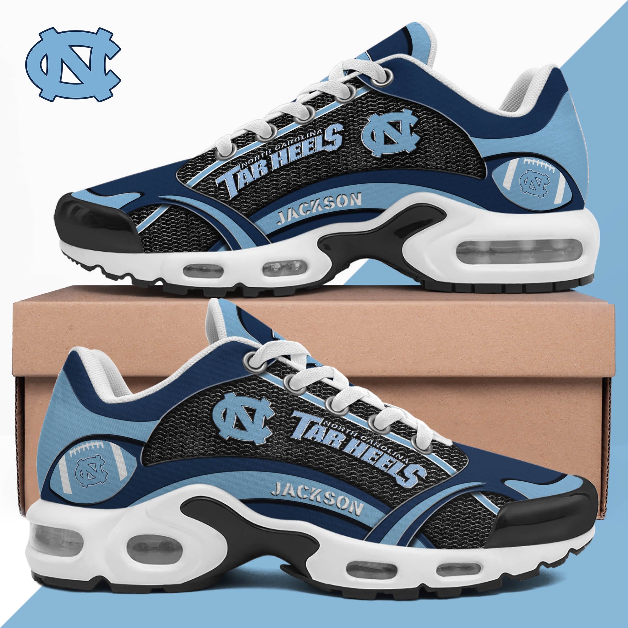 North Carolina Tar Heels Team TN Shoes Custom Name, Shoes For Sport Lovers, Sport Gifts ETHY-61889