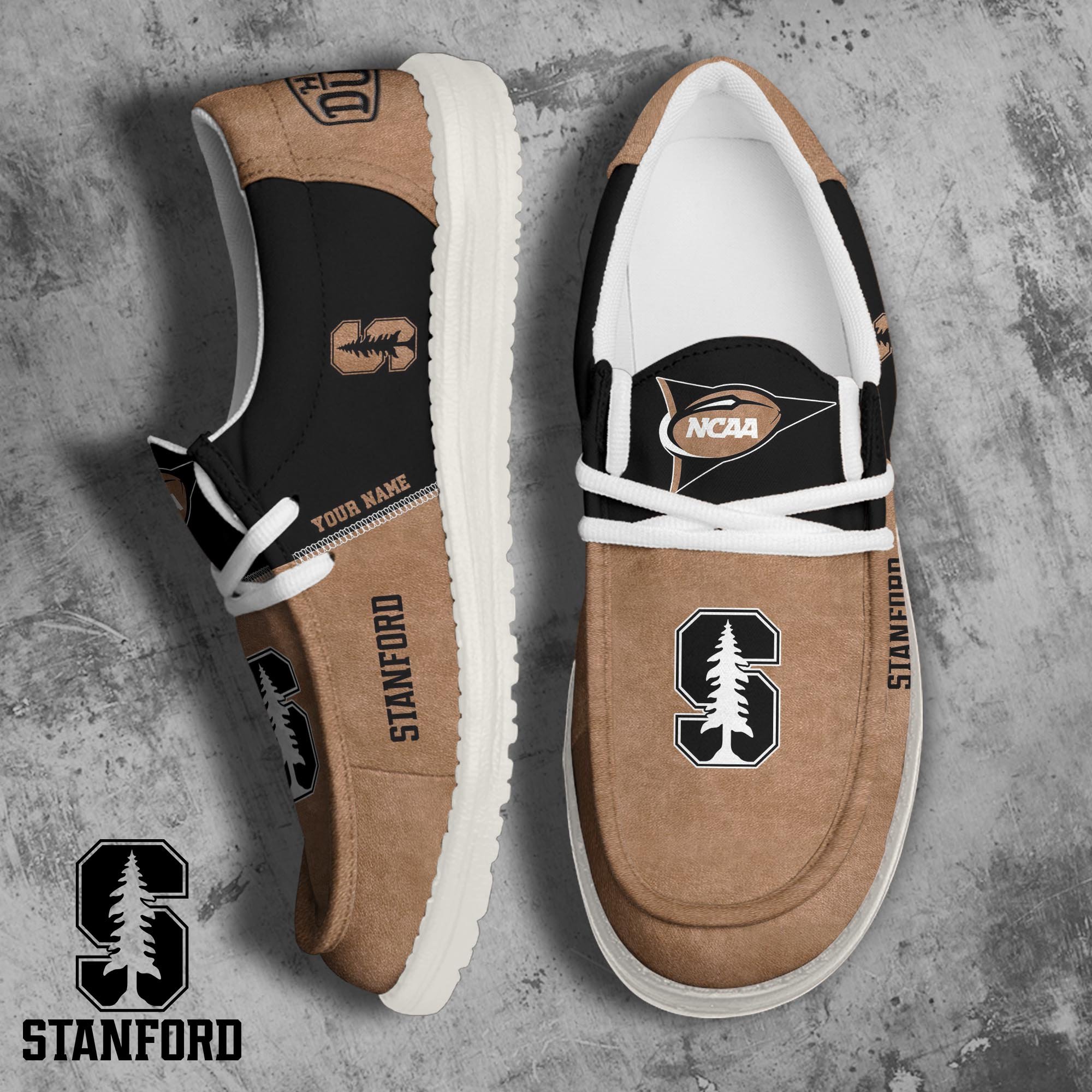 Stanford Cardinal Football Hey Dude Canvas Loafer Shoes 2024 Version Custom Your Name, Sport Shoes For Fan, Fan Gifts ETRG-61846