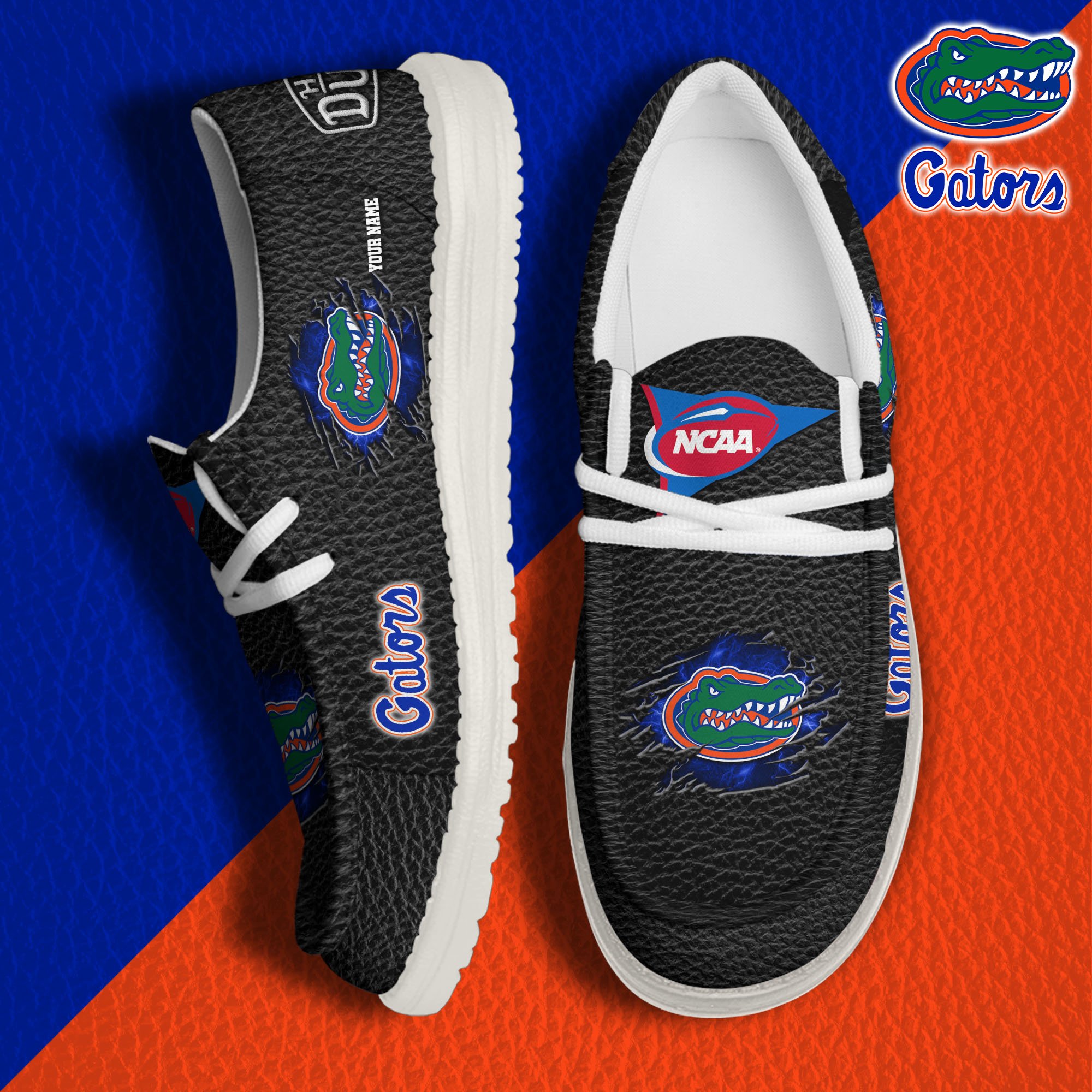 Florida Gators Hey Dude Canvas Loafer Shoes 2024 Version Custom Your Name, Sport Shoes For Lovers, Sport Team Shoes ETRG-61855