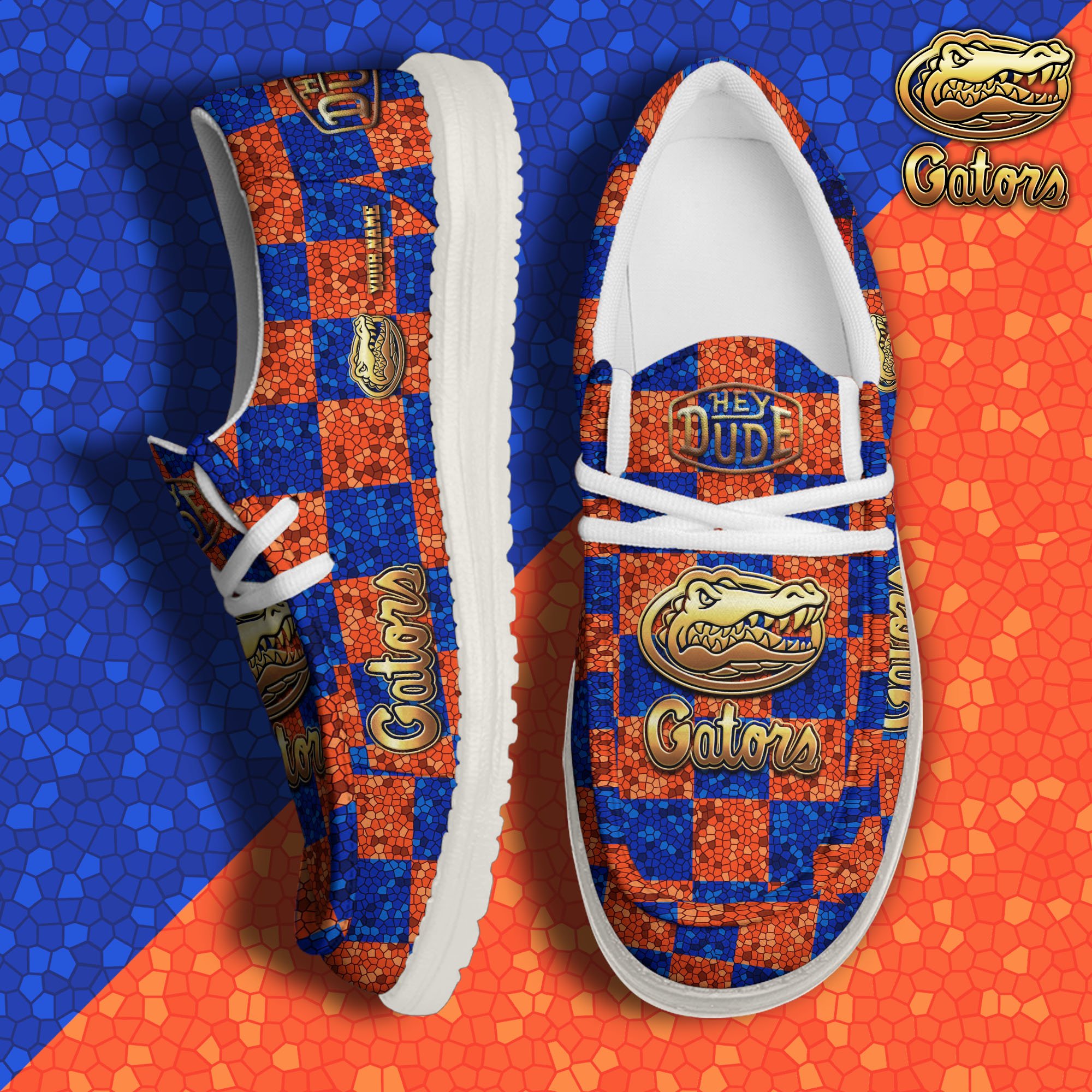 Florida Gators Hey Dude Canvas Loafer Shoes 2024 Version Custom Your Name, Football Shoes For Fans, Sport Gifts ETRG-61887