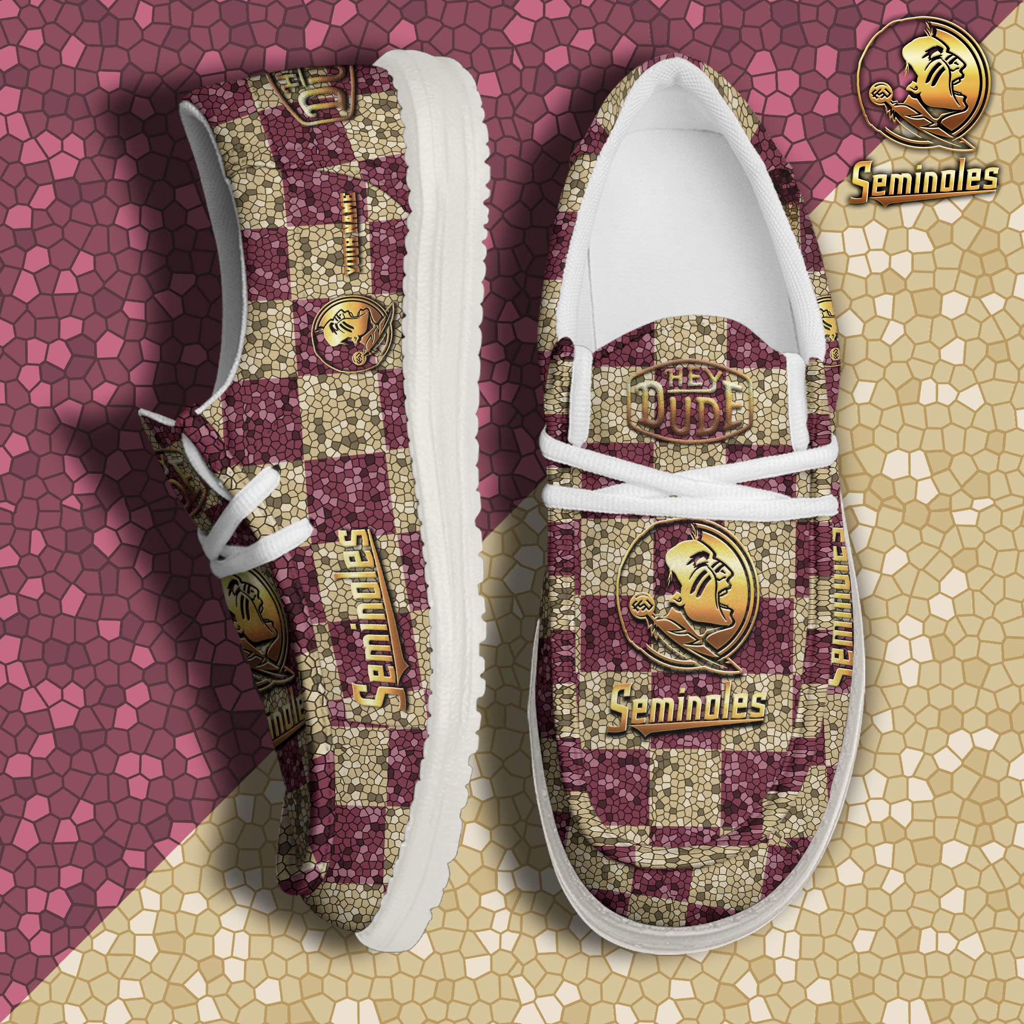 Florida State Seminoles Hey Dude Canvas Loafer Shoes 2024 Version Custom Your Name, Football Shoes For Fans, Sport Gifts ETRG-61887