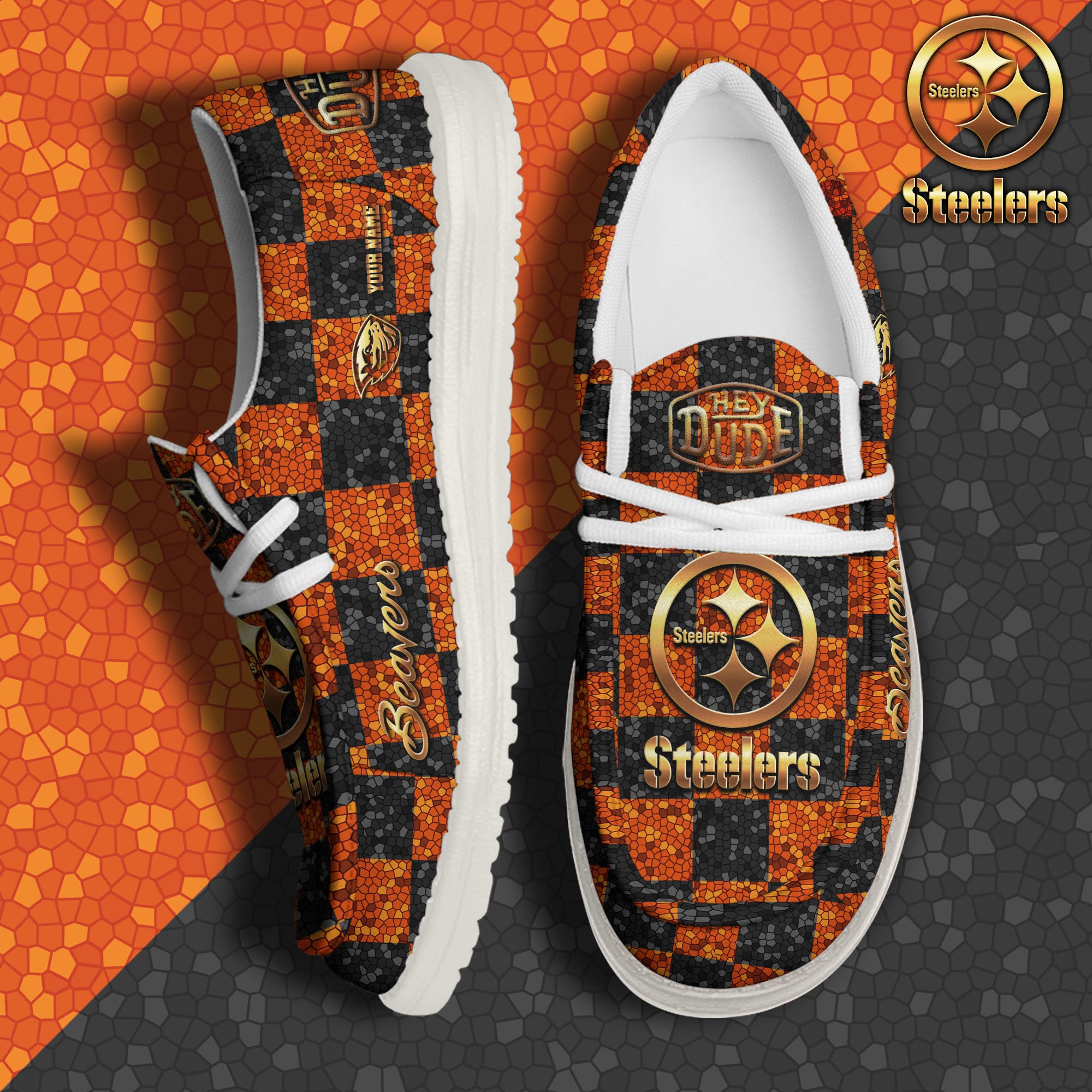 Oregon State Beavers Hey Dude Canvas Loafer Shoes 2024 Version Custom Your Name, Football Shoes For Fans, Sport Gifts ETRG-61887