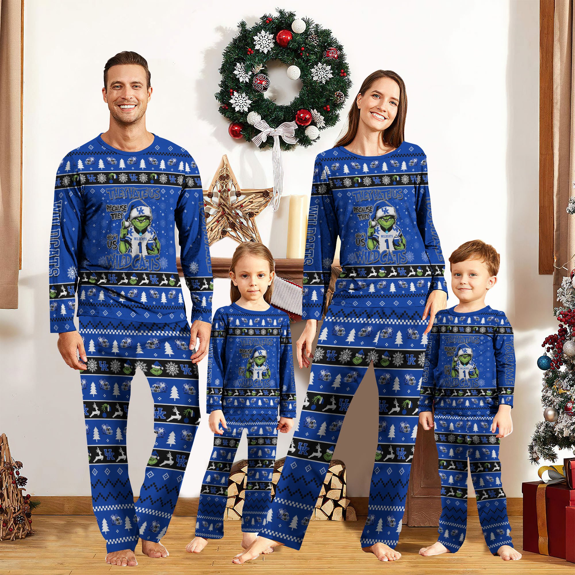 Kentucky Wildcats Sport Pajamas 2024 Version Custom Your Name, Family Pajamas Set, Christmas Gifts, Gifts For Lovers ETRG-61933