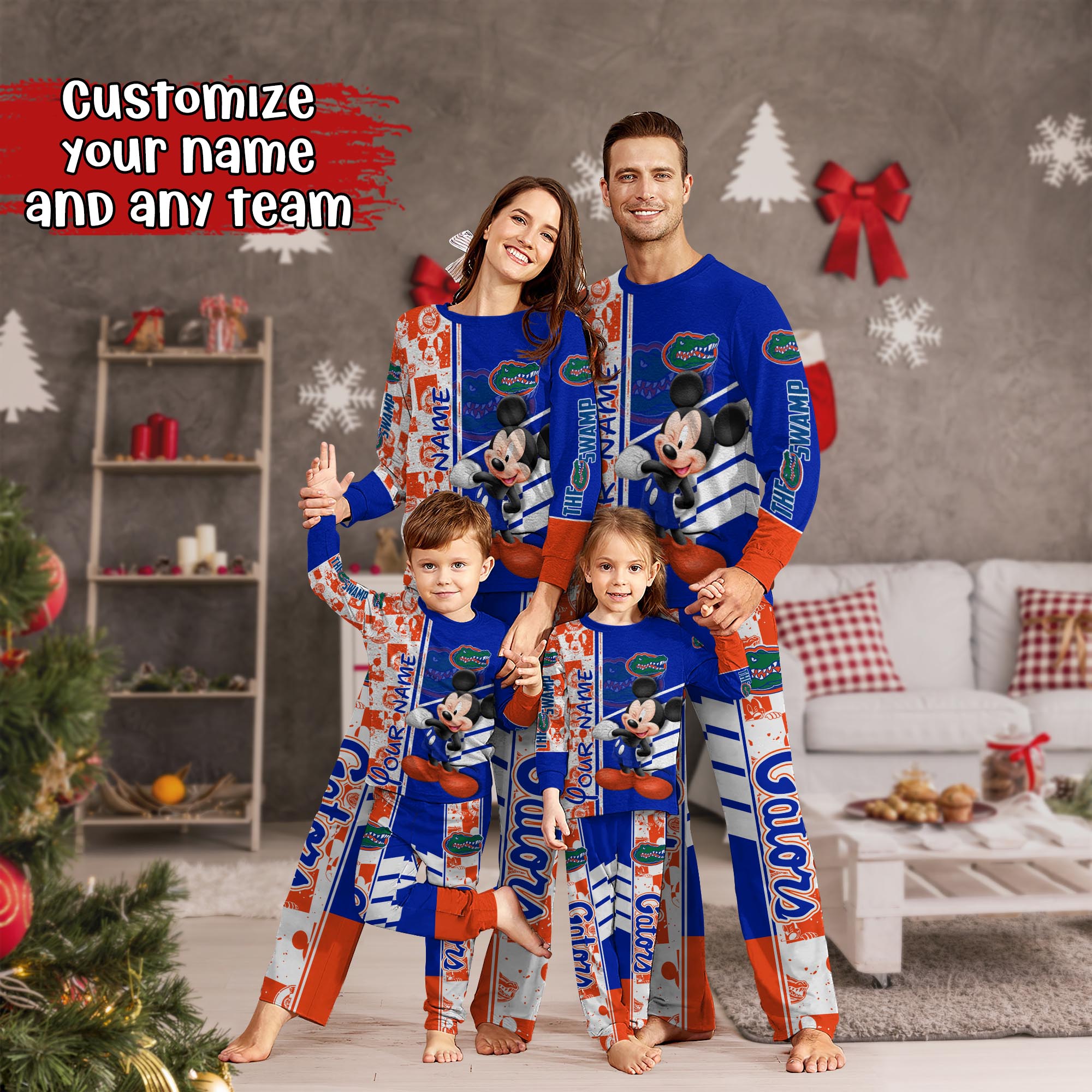 Florida Gators MK Pajamas For Family, Custom Sports PJ For Children And Parents NA44875