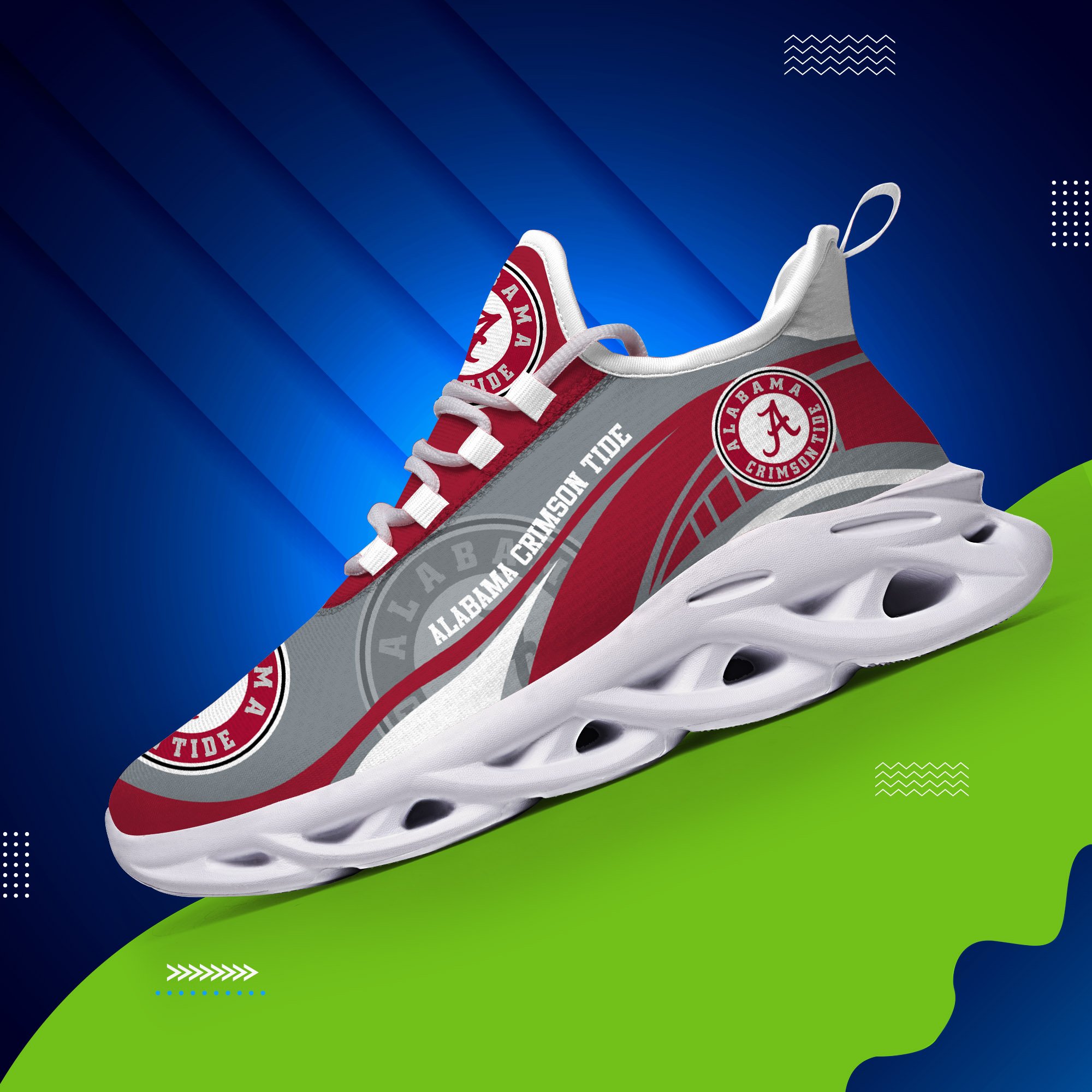 Alabama Crimson Tide Sneakers Max Soul Trending New Arrivals T51190