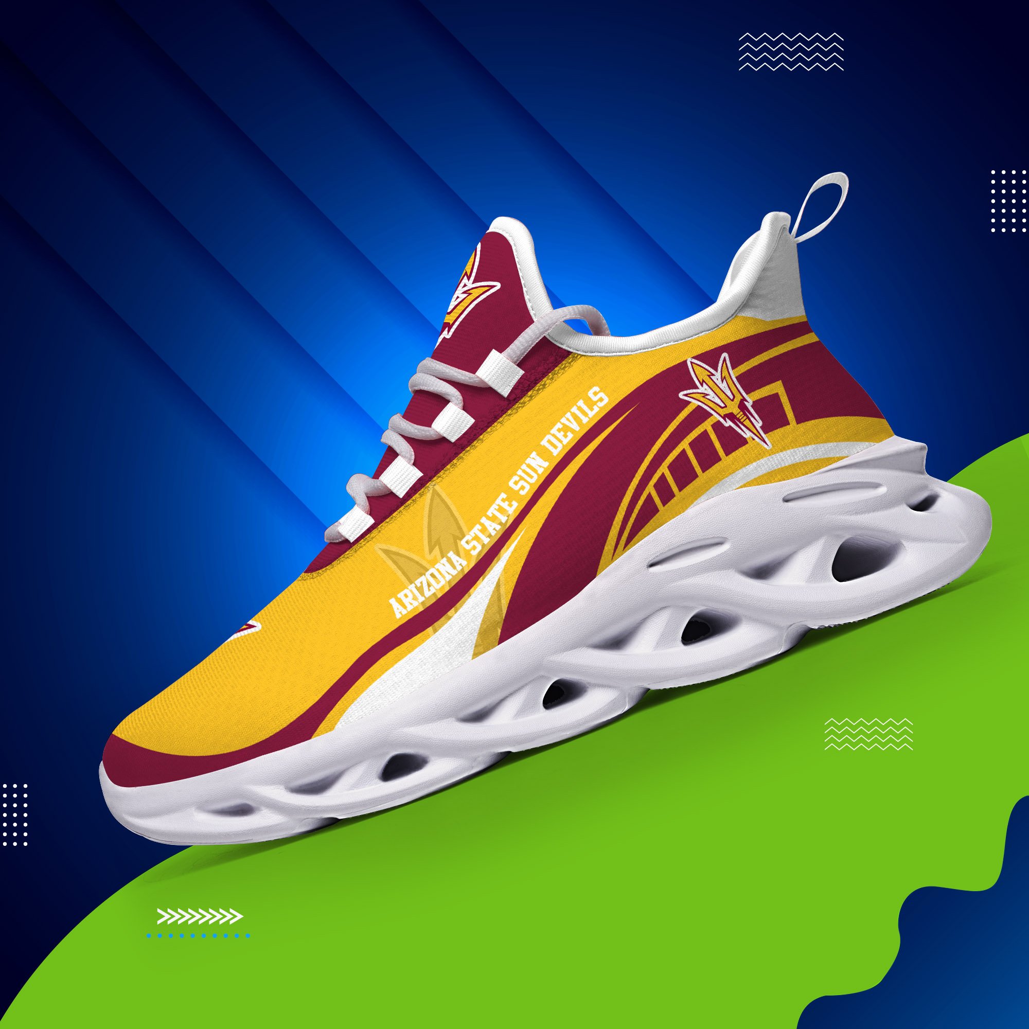 Arizona State Sun Devils Sneakers Max Soul Trending New Arrivals T51190