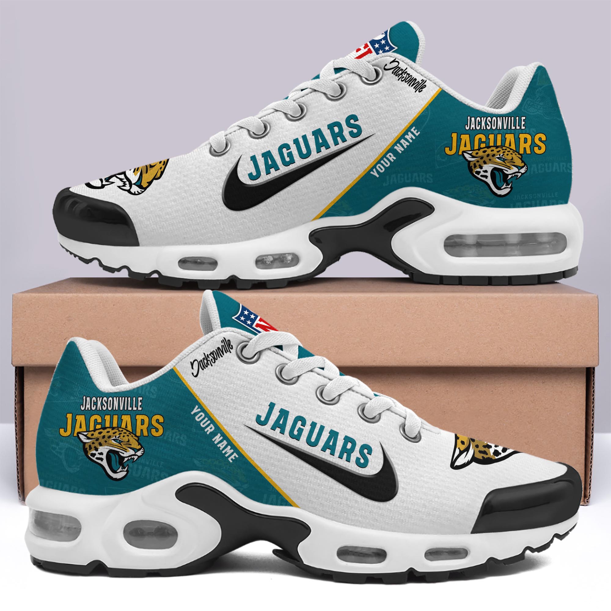 Jacksonville Jaguars TN Shoes Custom Your Name, Football Team Shoes, Sport Fan Gifts EHIVM-59670