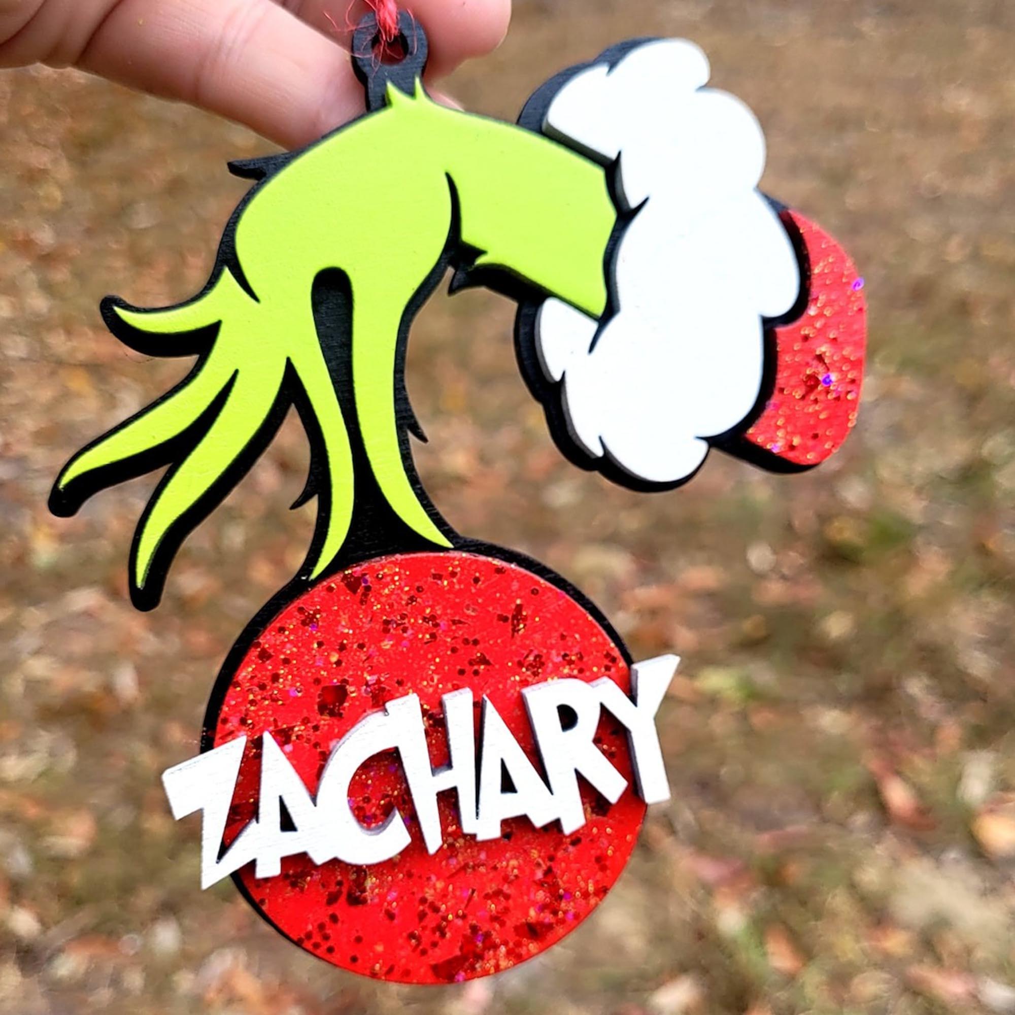 Grinch 3 Layered Piece Wooden Ornament Custom Your Name And Style, Grinch Ornament, Christmas Ornament, Christmas Gift For Family ETRG-62424