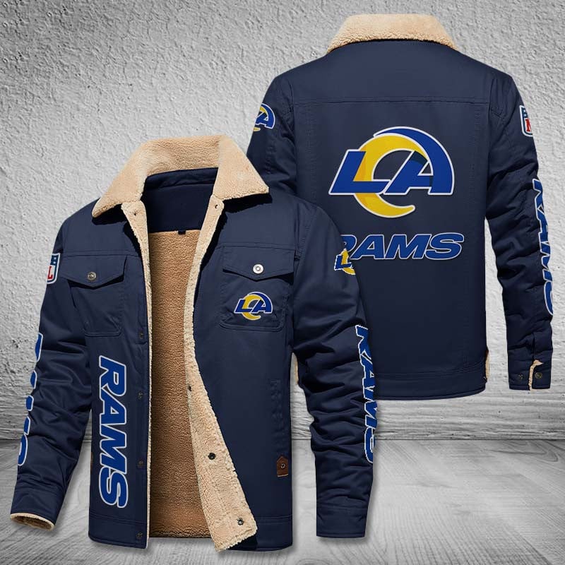 Los Angeles Rams Custom Leather Jacket  2024 version, Sport Jacket, FootBall Fan Gift EHIVM-53615