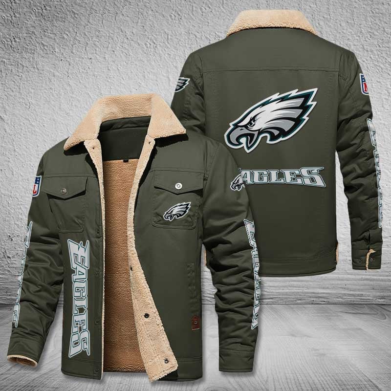 Philadelphia Eagles Custom Leather Jacket  2024 version, Sport Jacket, FootBall Fan Gift EHIVM-53615