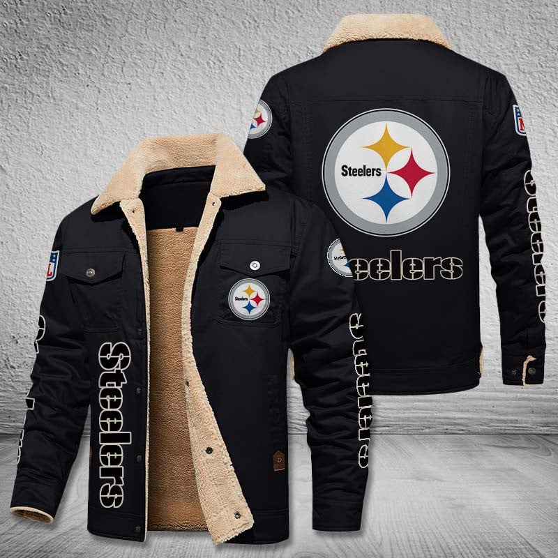 Pittsburgh Steelers Custom Leather Jacket  2024 version, Sport Jacket, FootBall Fan Gift EHIVM-53615