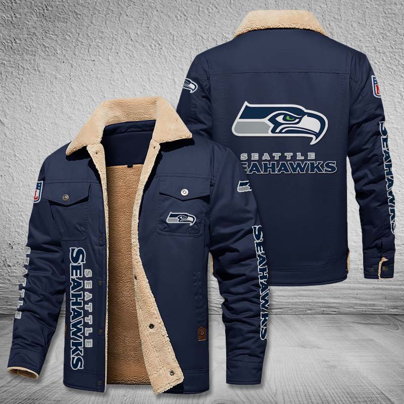 Seattle Seahawks Custom Leather Jacket  2024 version, Sport Jacket, FootBall Fan Gift EHIVM-53615