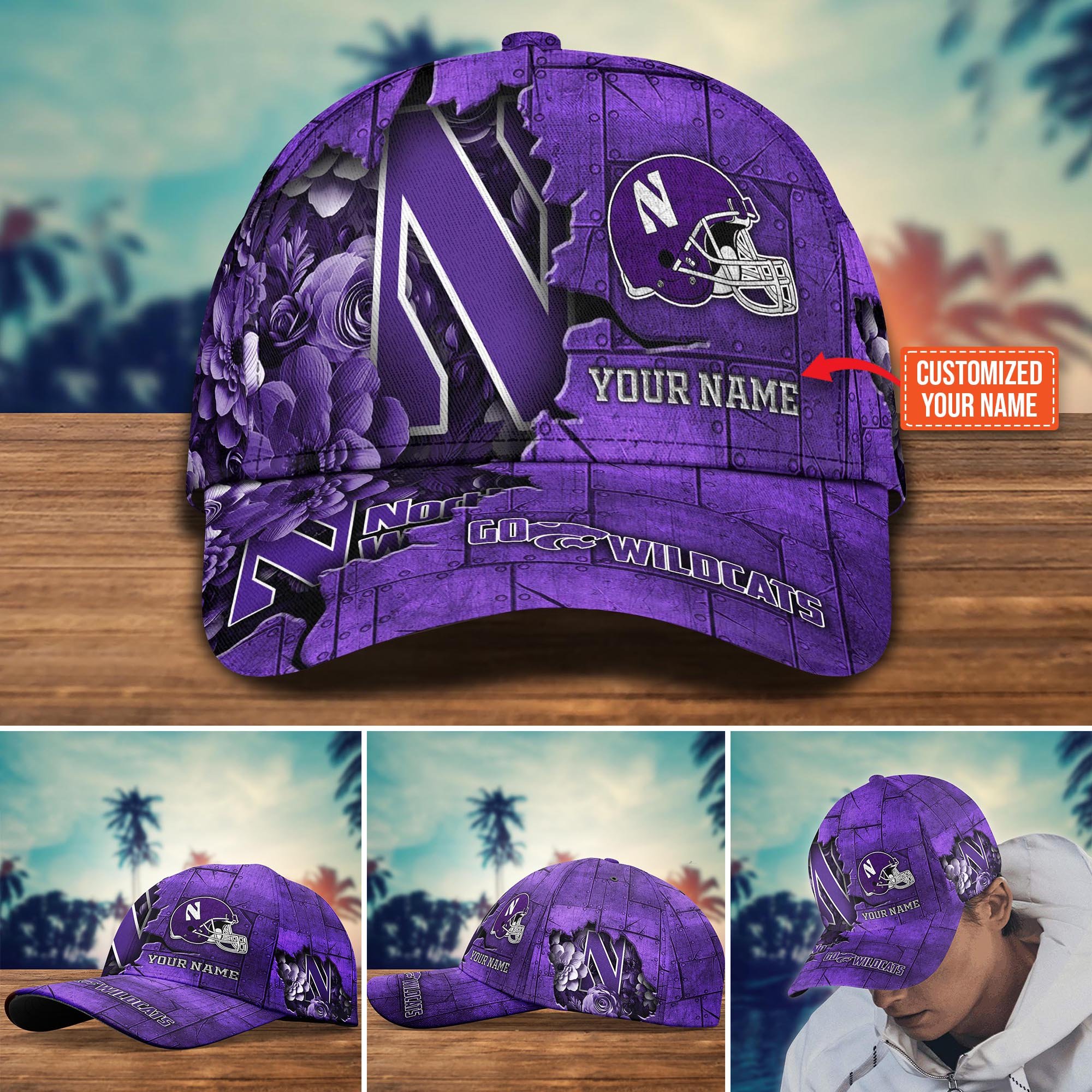 Northwestern Wildcats Custom New Arrivals Trending Cap H51466