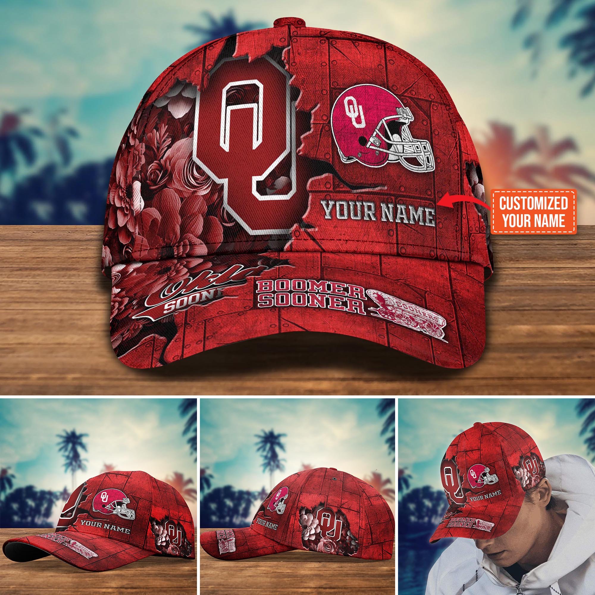 Oklahoma Sooners Custom New Arrivals Trending Cap H51466