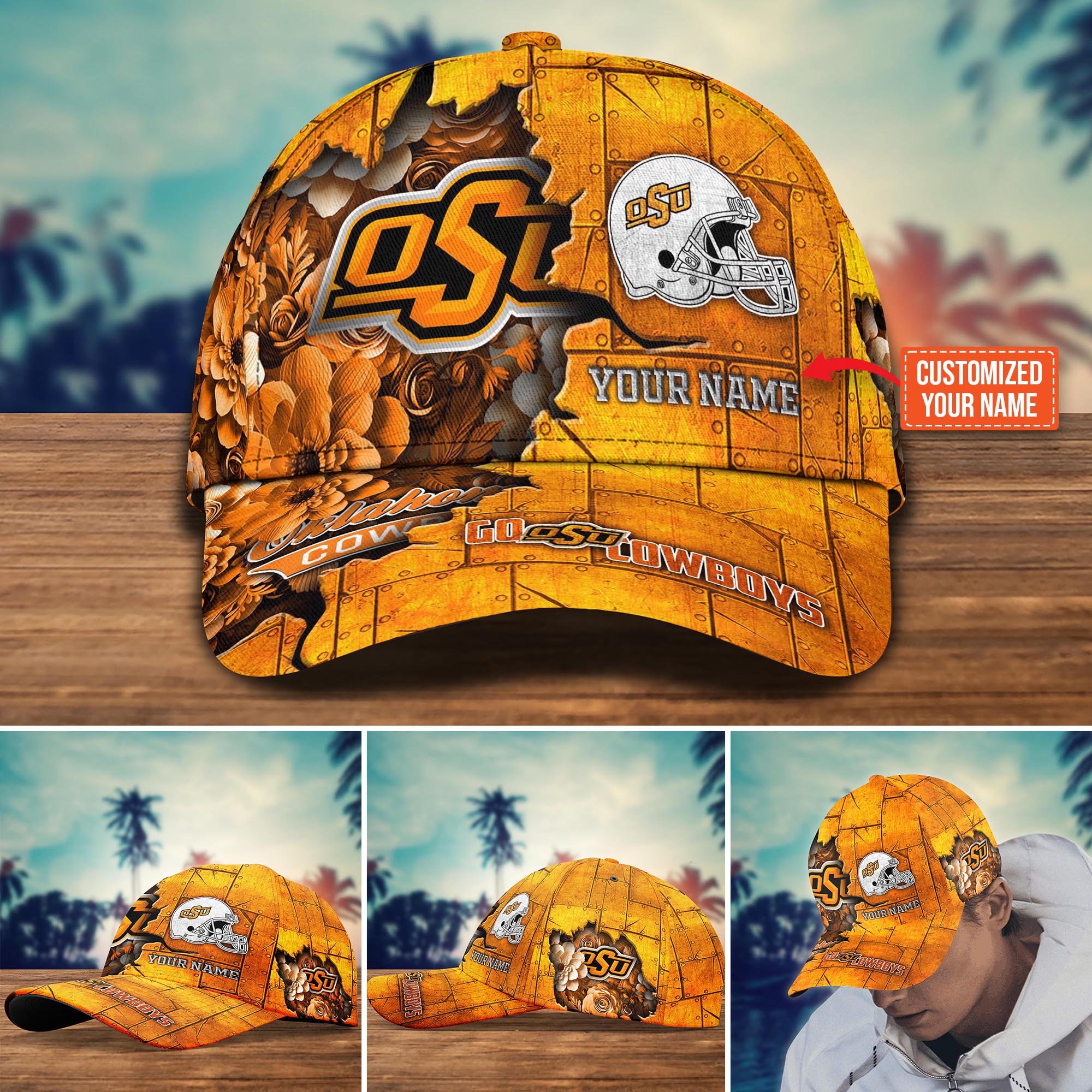 Oklahoma State Cowboys Custom New Arrivals Trending Cap H51466