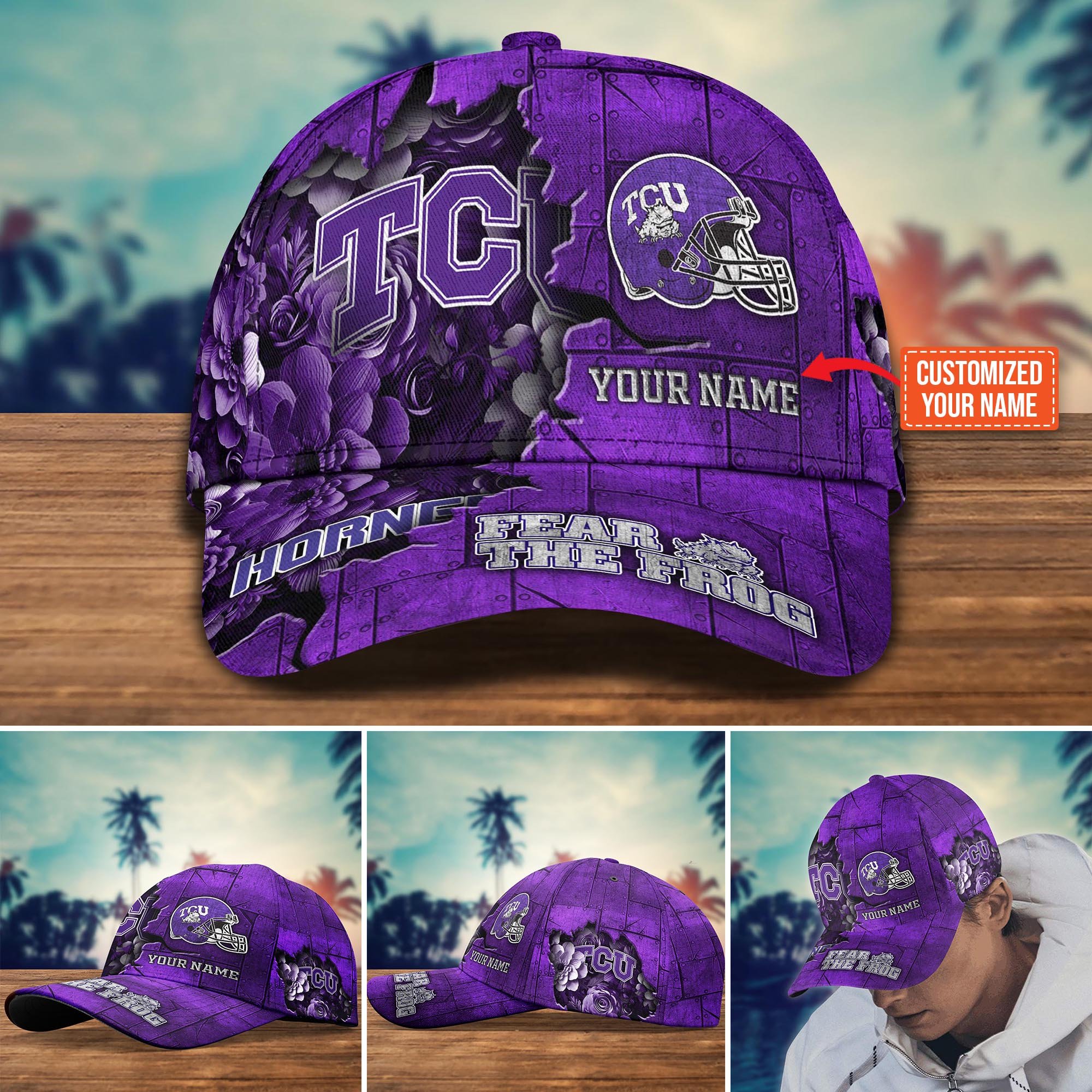 TCU Horned Frogs Custom New Arrivals Trending Cap H51466