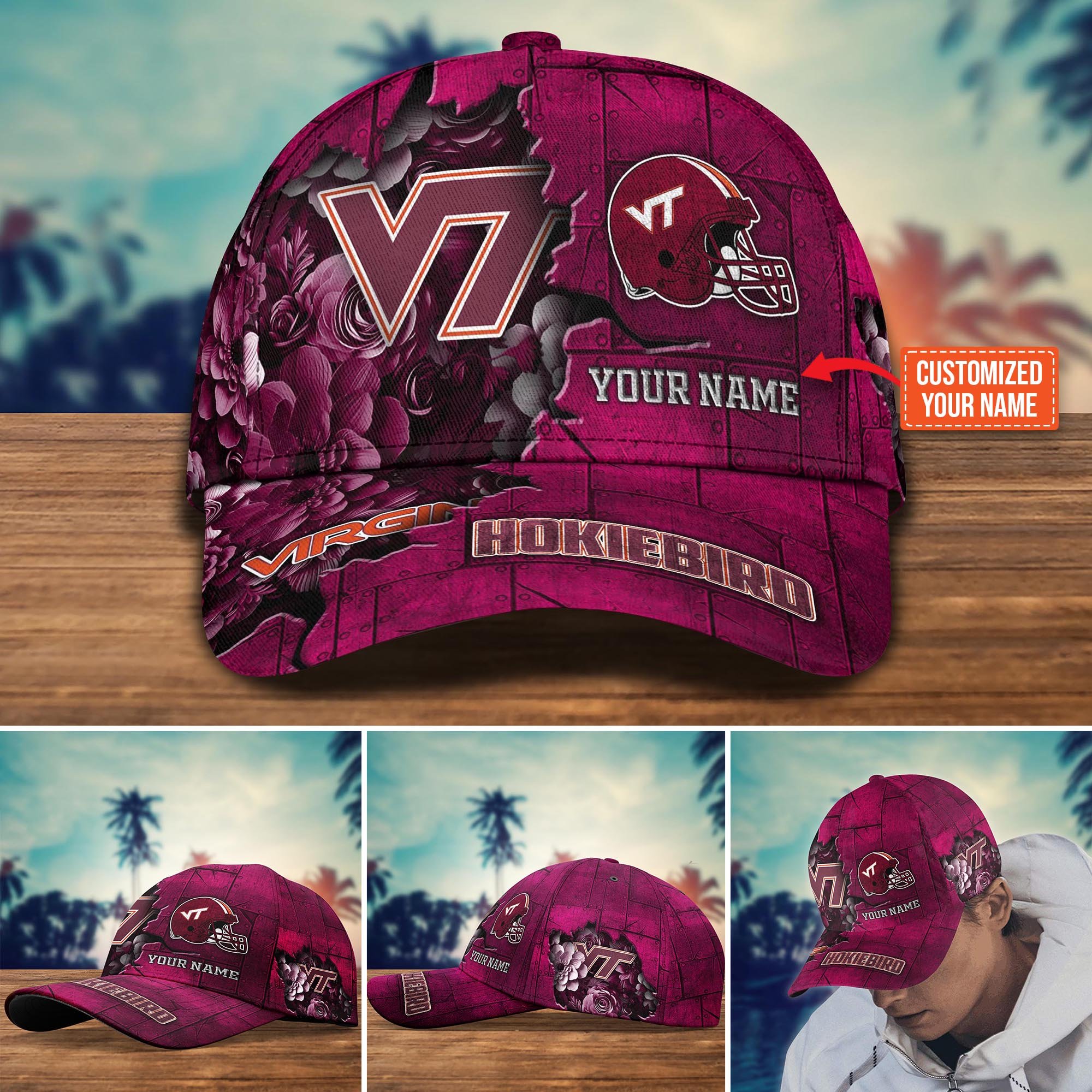 Virginia Tech Hokies Custom New Arrivals Trending Cap H51466