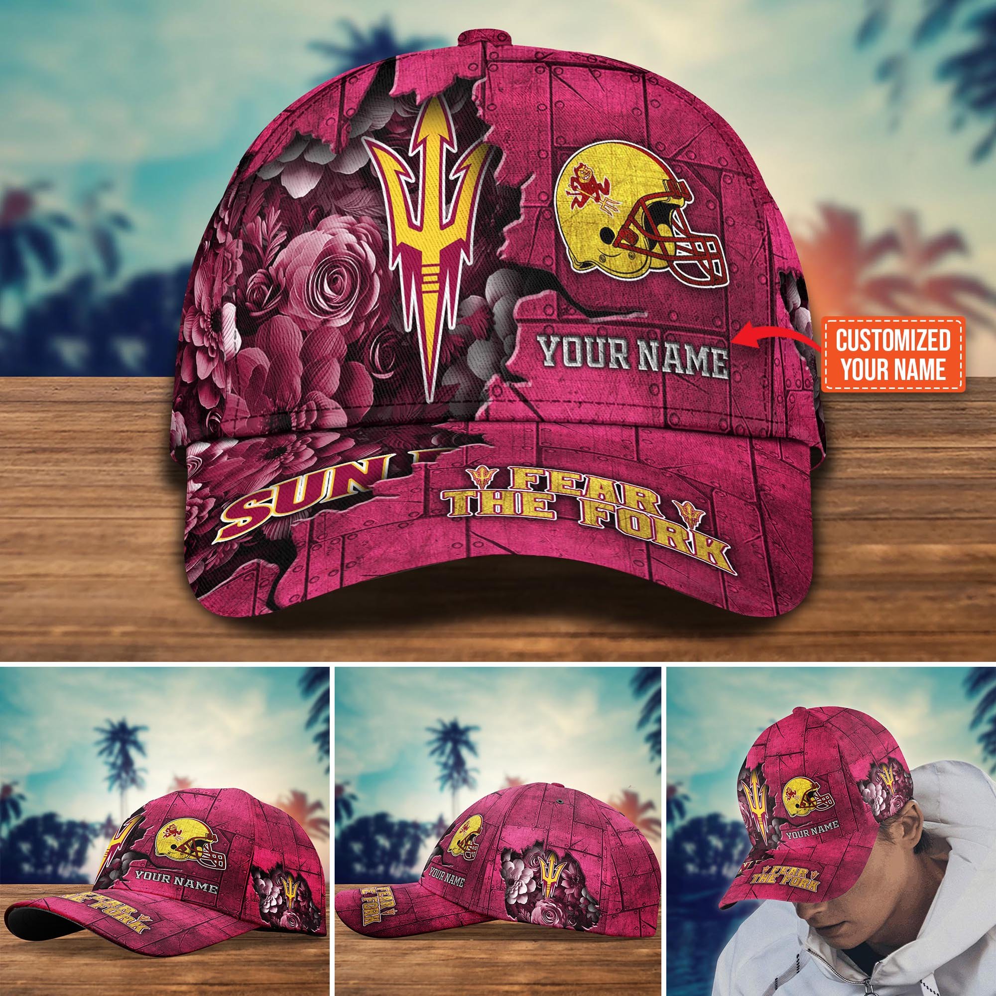 Arizona State Sun Devils Custom New Arrivals Trending Cap H51466