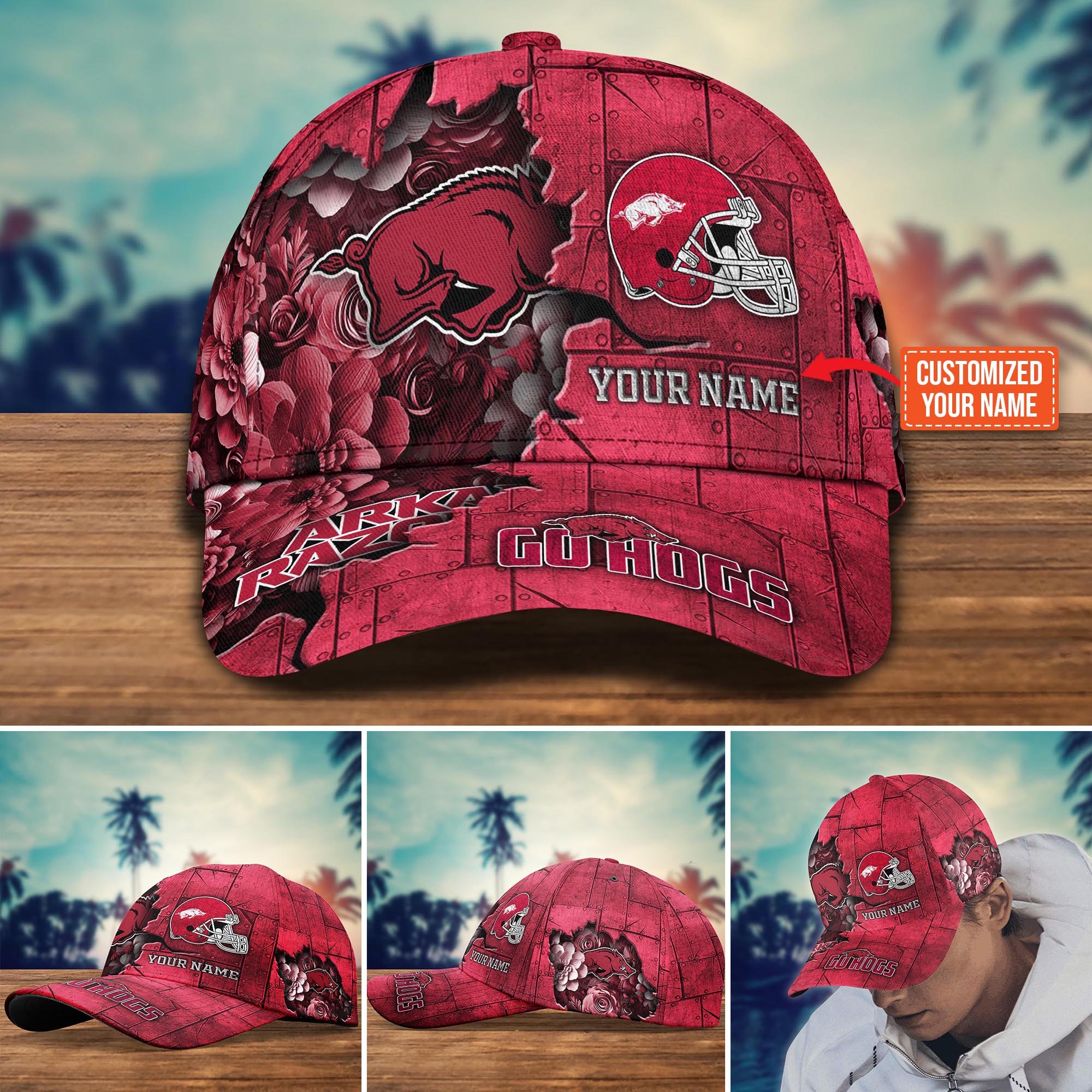 Arkansas Razorbacks Custom New Arrivals Trending Cap H51466