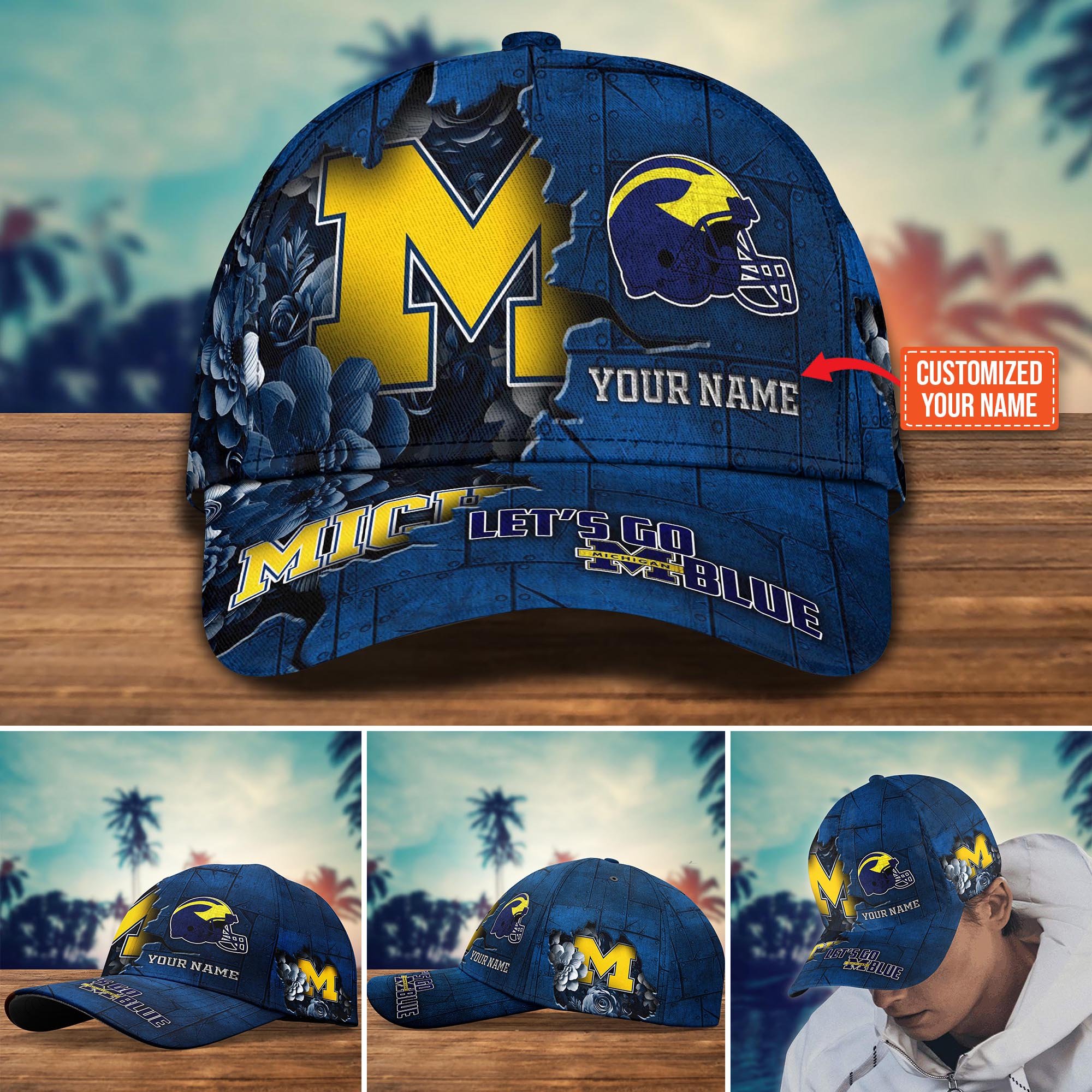 Michigan Wolverines Custom New Arrivals Trending Cap H51466