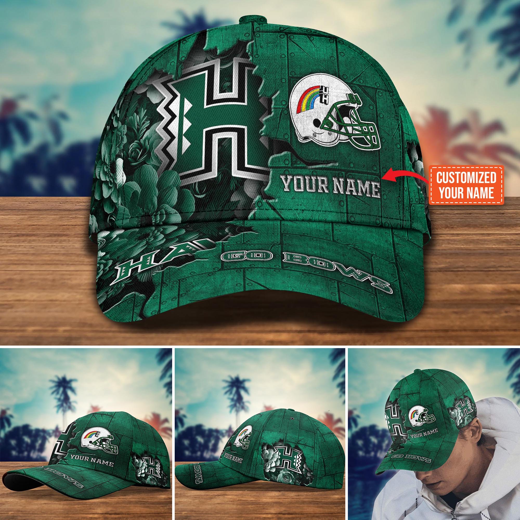 Hawaii Rainbow Warriors Custom New Arrivals Trending Cap H51466