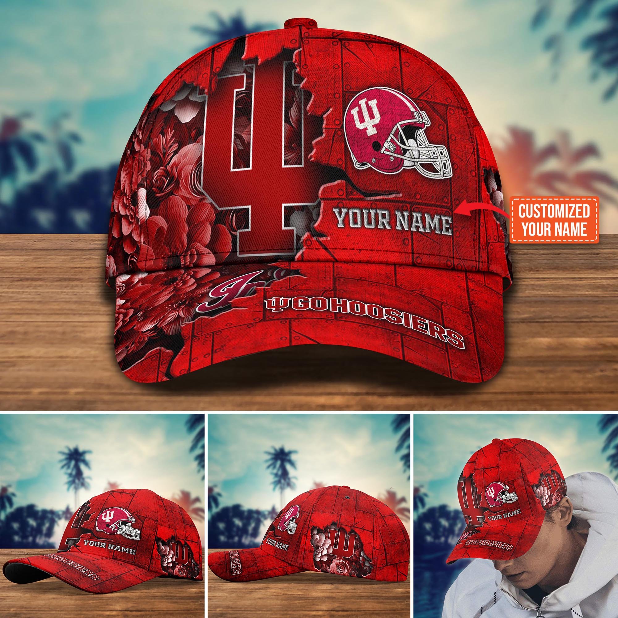 Indiana Hoosiers Custom New Arrivals Trending Cap H51466