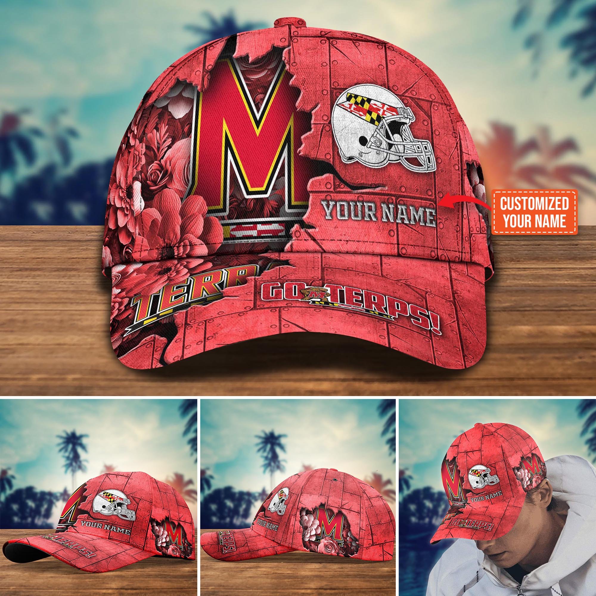 Maryland Terrapins Custom New Arrivals Trending Cap H51466