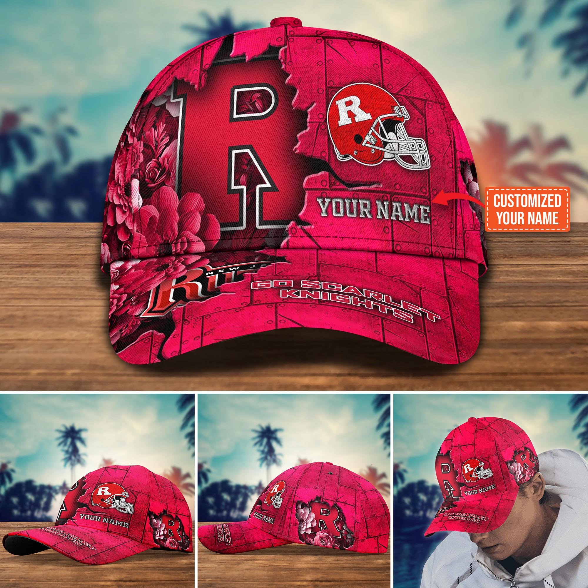 Rutgers Scarlet Knights Custom New Arrivals Trending Cap H51466