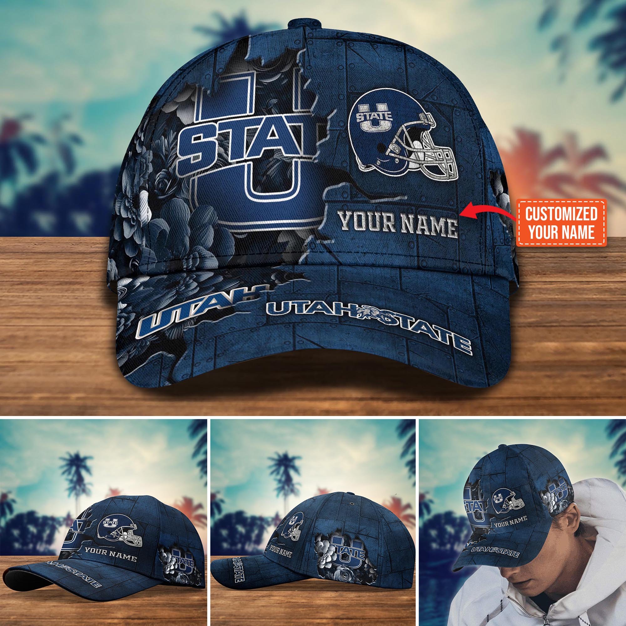 Utah State Aggies Custom New Arrivals Trending Cap H51466