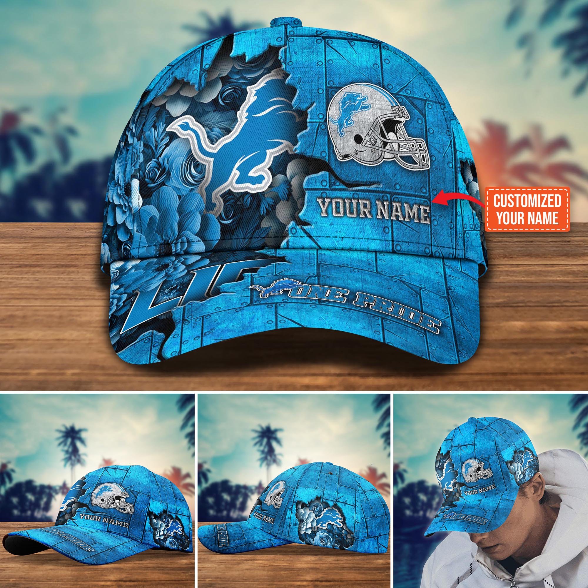 Detroit Lions Custom New Arrivals Trending Cap H51466